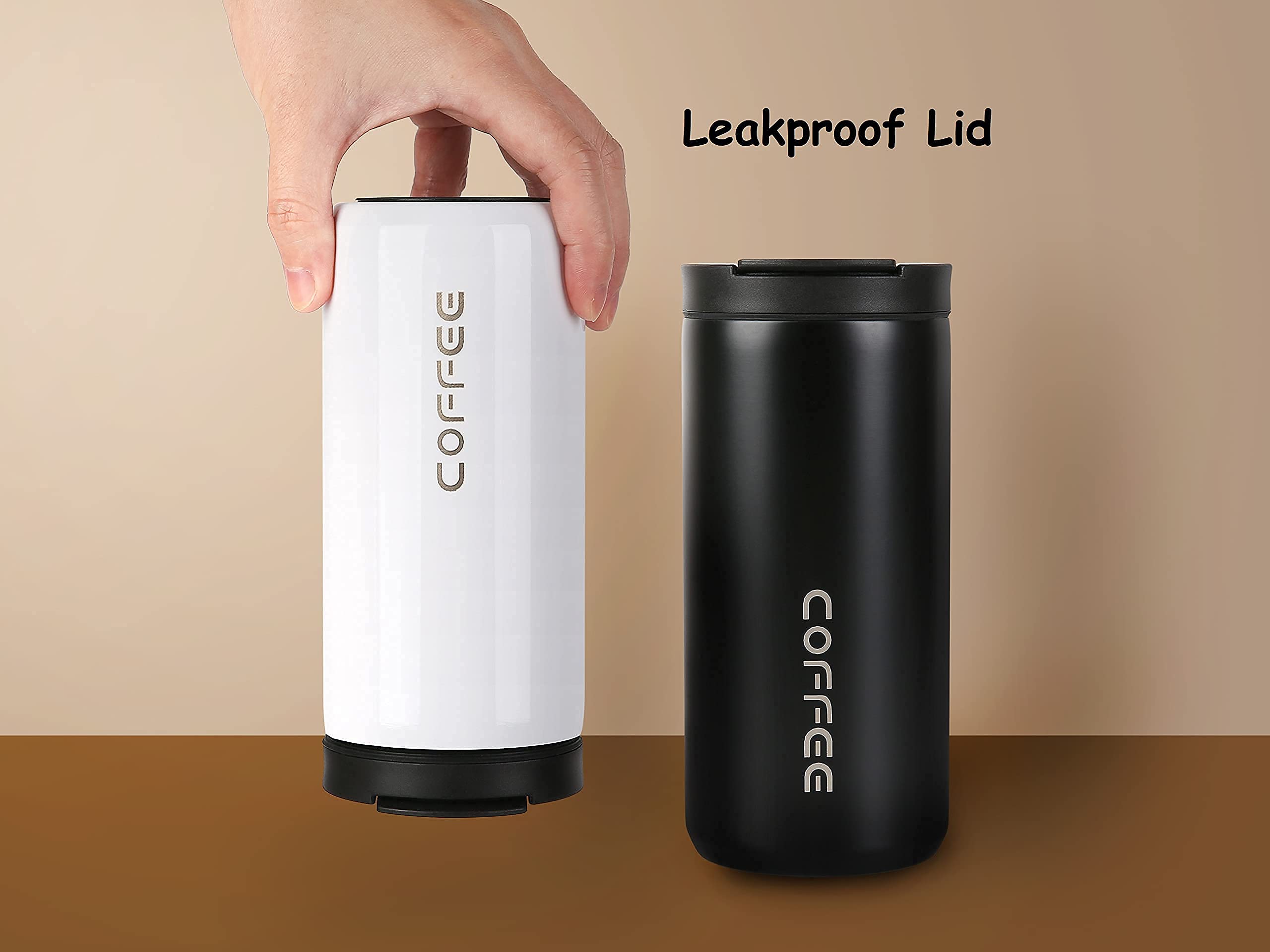 Wulisan Travel Mug Coffee Hot Travel Mug Vacuum Insulated Coffee Mug With Leak Proof Screw Lid Coffee Cup Keep Warm Or Cold For