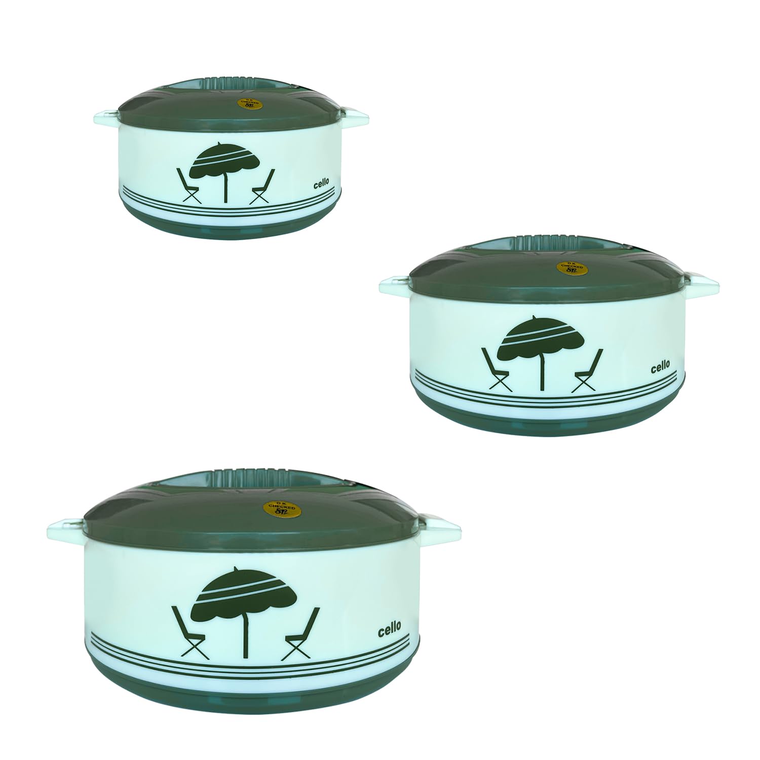 Cello Chef Super Insulated Hot Pot Gift Set, 3 Pieces, Green