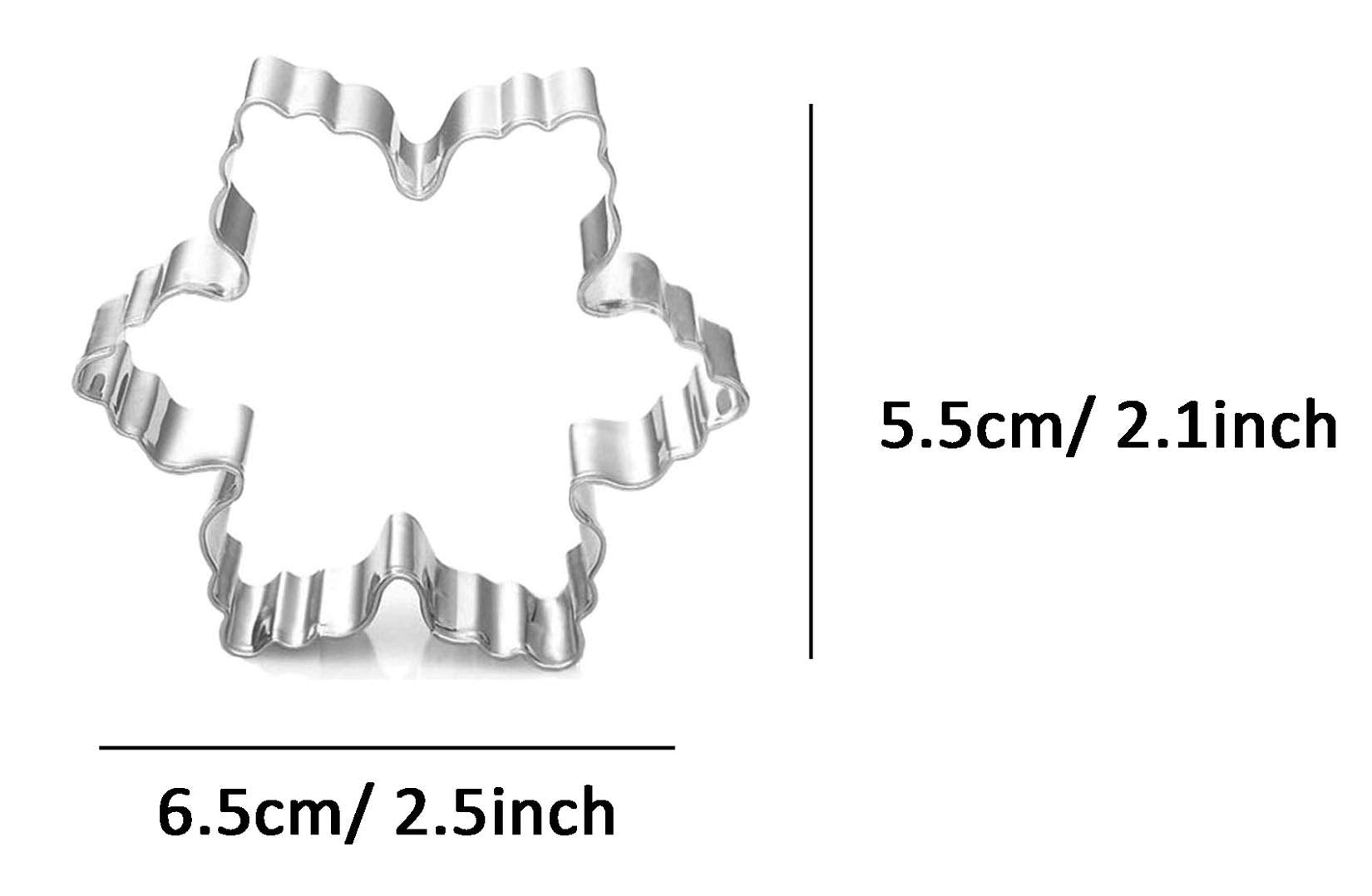 Wjsyshop Snowflake Shaped Cookie Cutter For Christmas
