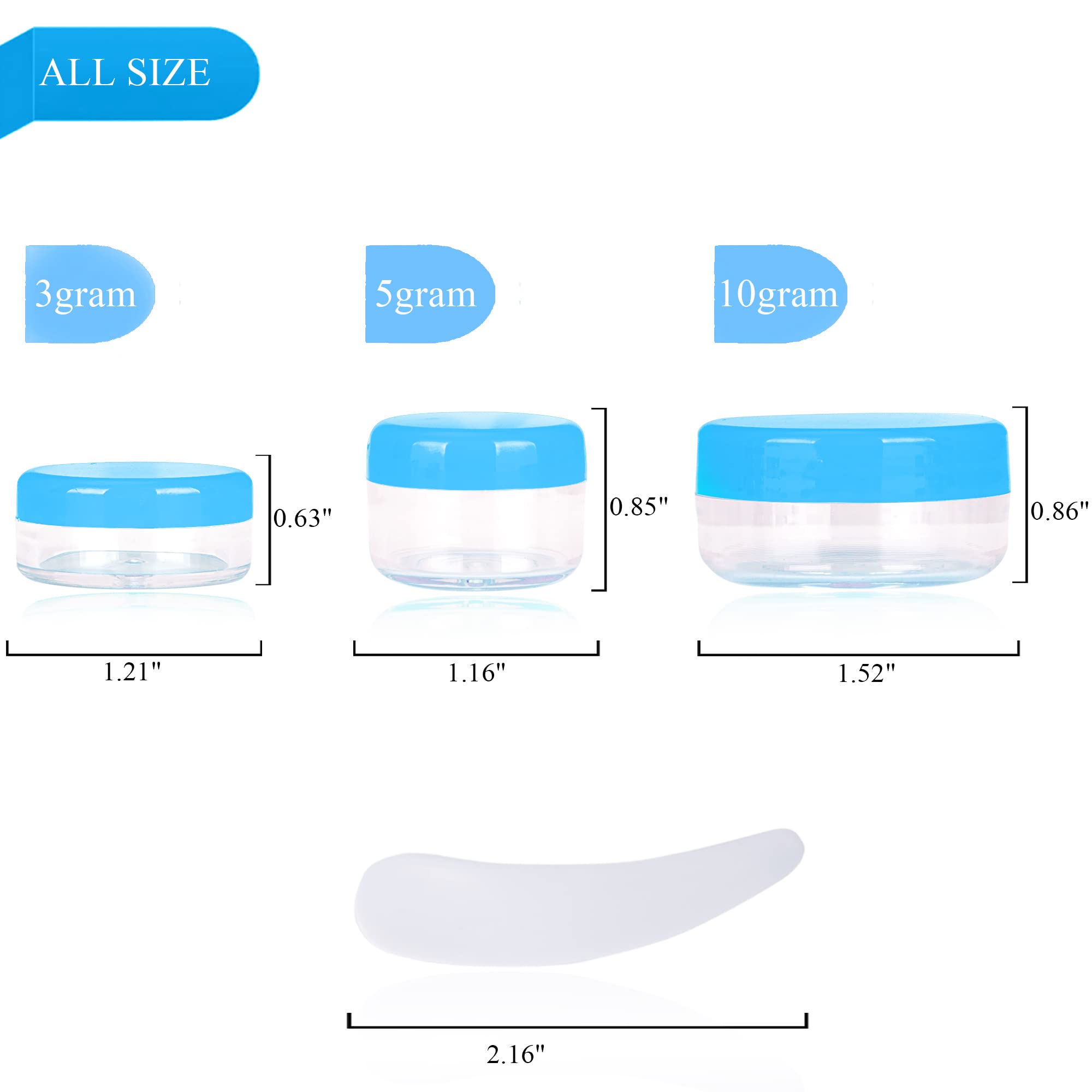 25Pcs 10 Gram Sample Containers,10Ml Empty Jars With Lids, Small Cosmetic Containers, Mini Sample Jars With 2Pcs Mini Spatulas F
