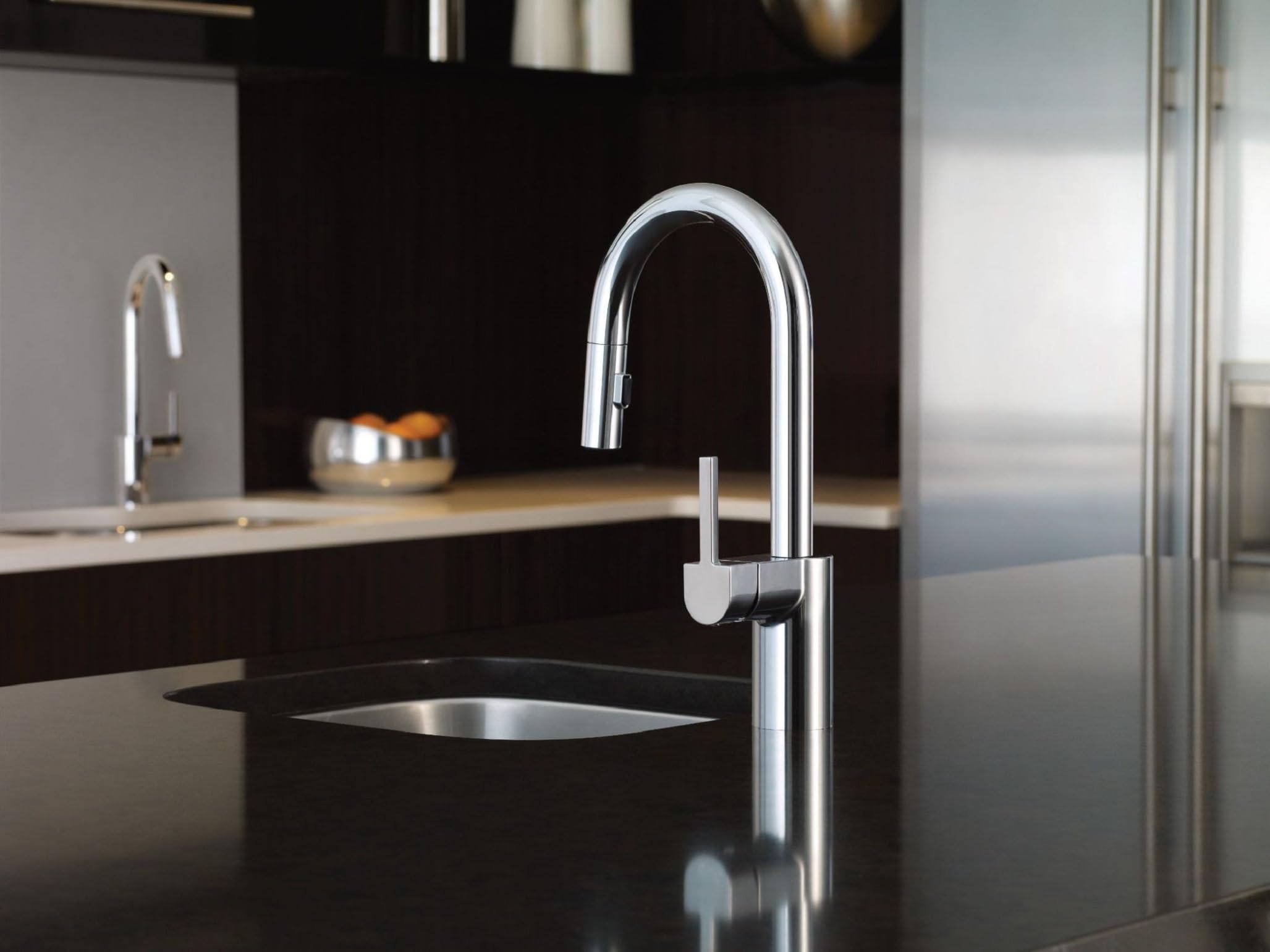 Moen Align Chrome One-Handle Modern Kitchen Pulldown Faucet With Reflex Docking System And Power Clean Spray Technology, 7565