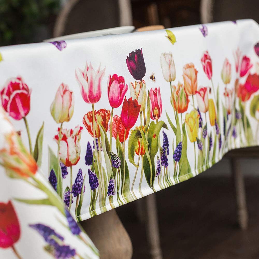 Artable Rectangle Summer Tablecloth Farmhouse Tablecloths Printed Flower With Vintage Floral Patterns Table Cloth For Elegant Ho