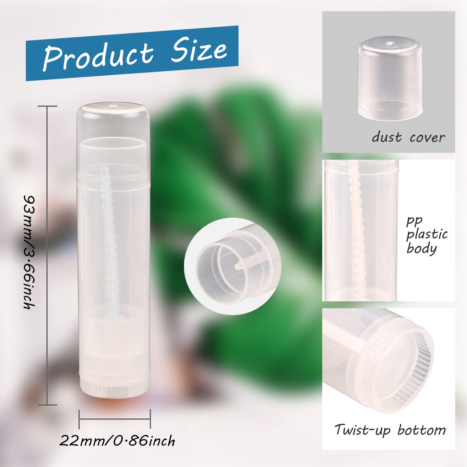 15 Pcs 0.5Oz Lip Balm Tubes Empty Diy Lipstick Tubes Refillable 15G Lip Balm Containers Lip Gloss Tubes Deodorant Containers (Cl