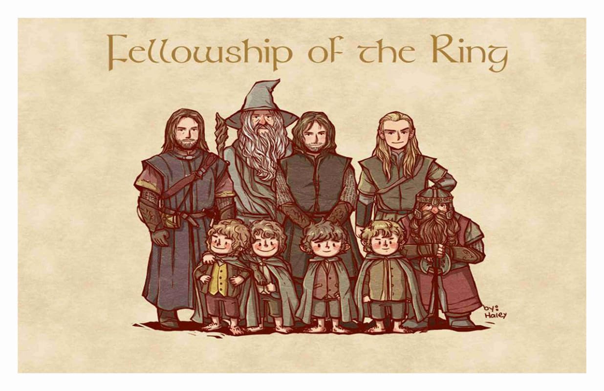 Baldau Prints The Lord Of The Rings Movie Big Size Flex Poster For Room (24X36 Inch, 210 Gsm Paper, Gloss Finish, Multicolor) F-