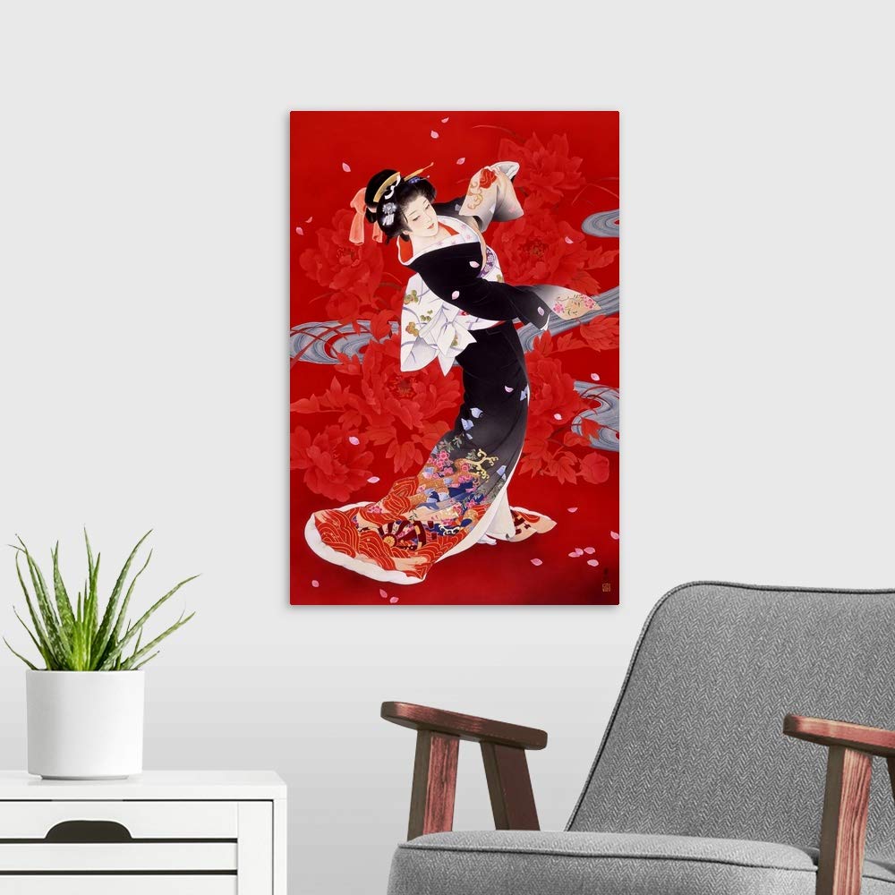 Canvas On Demand Hien Canvas Wall Art Print By Haruyo Morita, Figurative, Home Decor, Beauty Artwork, 16''X24''