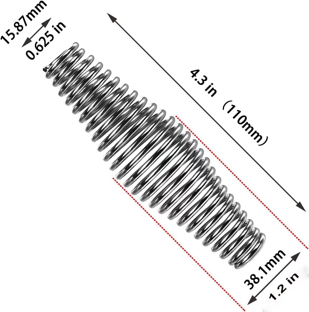 4Pcs Stainless Steel Bbq Spring Handles Cool Touch Stove Heavy Duty Barbecue Smoker, Grill, Stove, Bbq Pit Handles