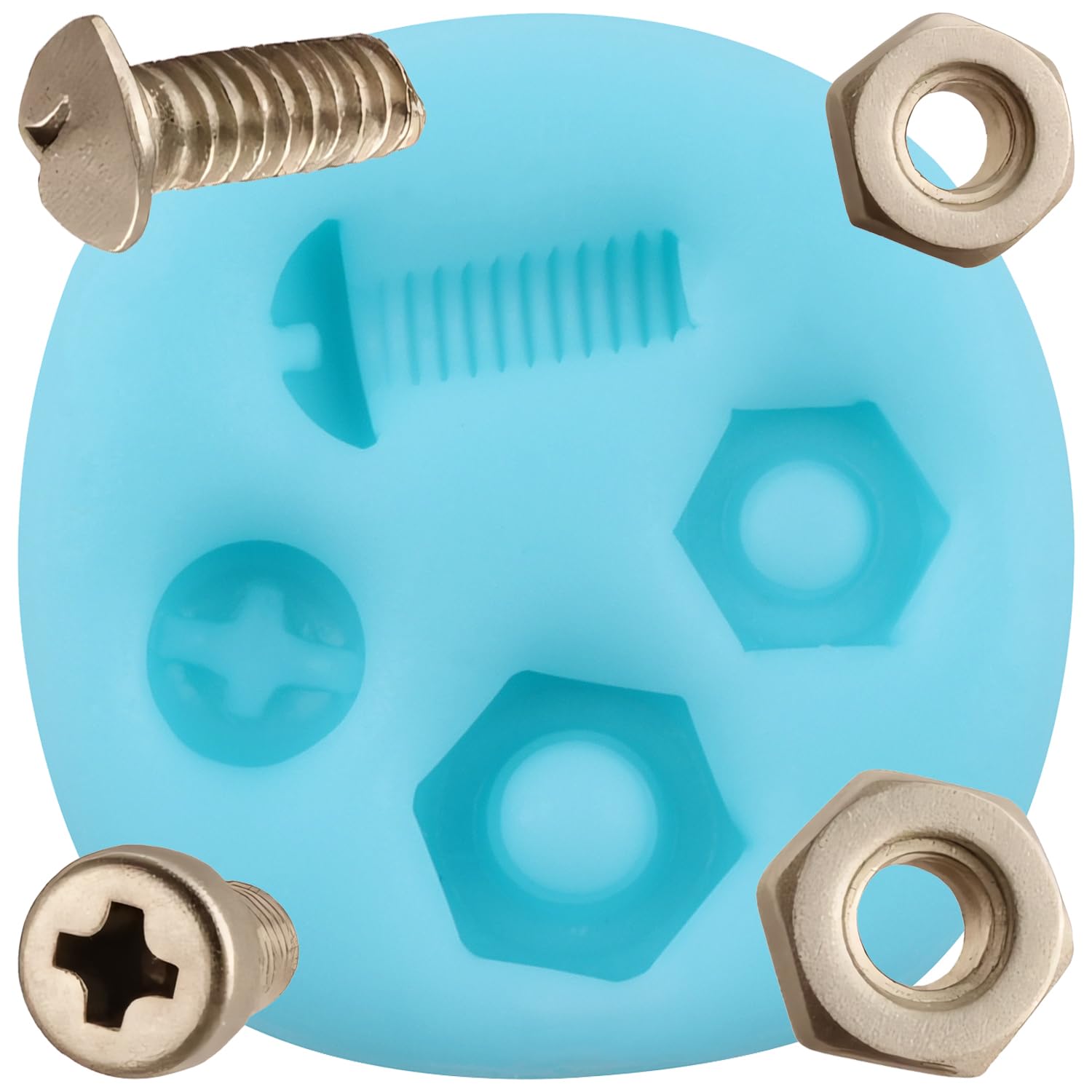 YABONAN Screw Nut Silicone Molds Hand Tools Fondant Mold