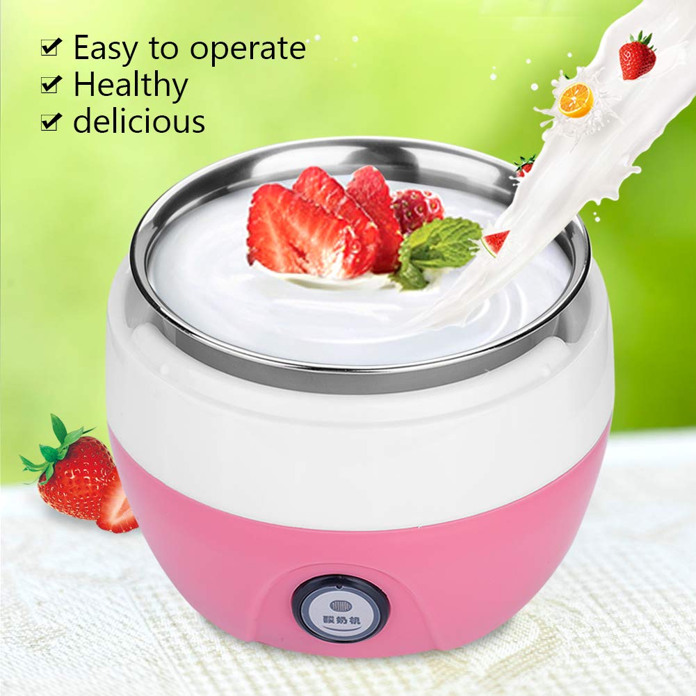 Automatic Yogurt Maker Machine, Digital Yogurt Maker, For Kitchen Home(Pink)