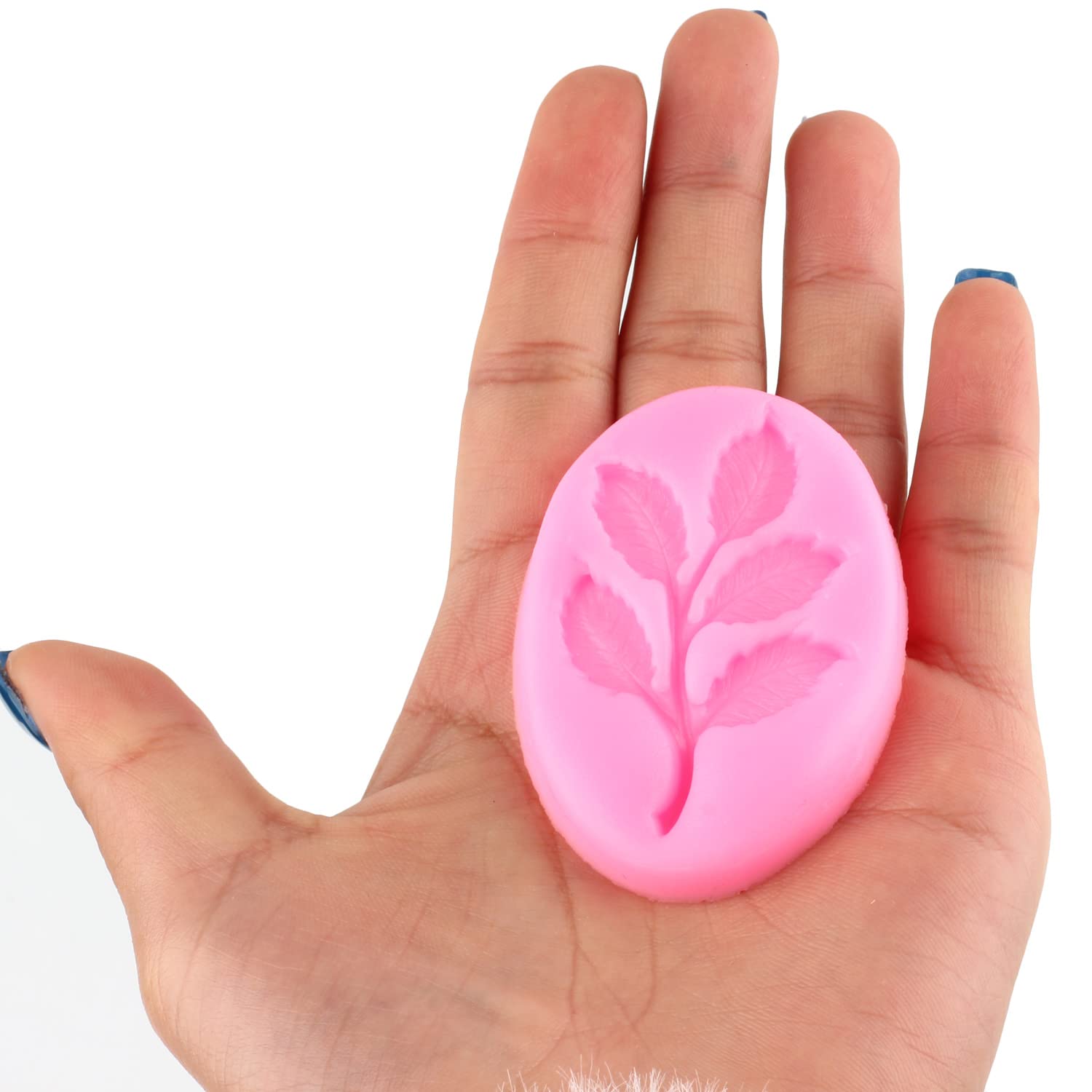 Mujiang 3D Owls Birds Silicone Molds Tree Branch Leaves Fondant Mold For Flower Chocolate Candy Cake Decorating Set Of 4