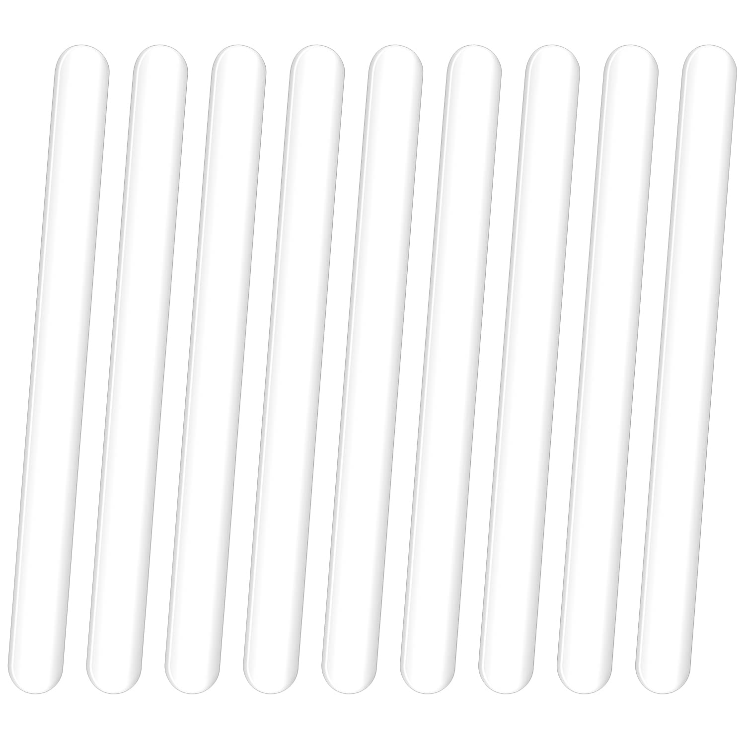 Onlykxy 100Pcs Clear Candy Stick 4Inch Mini Acrylic Cakesicle Stick Reusable Ice Cream Stick For Diy Craft Cake Mold Plant Label