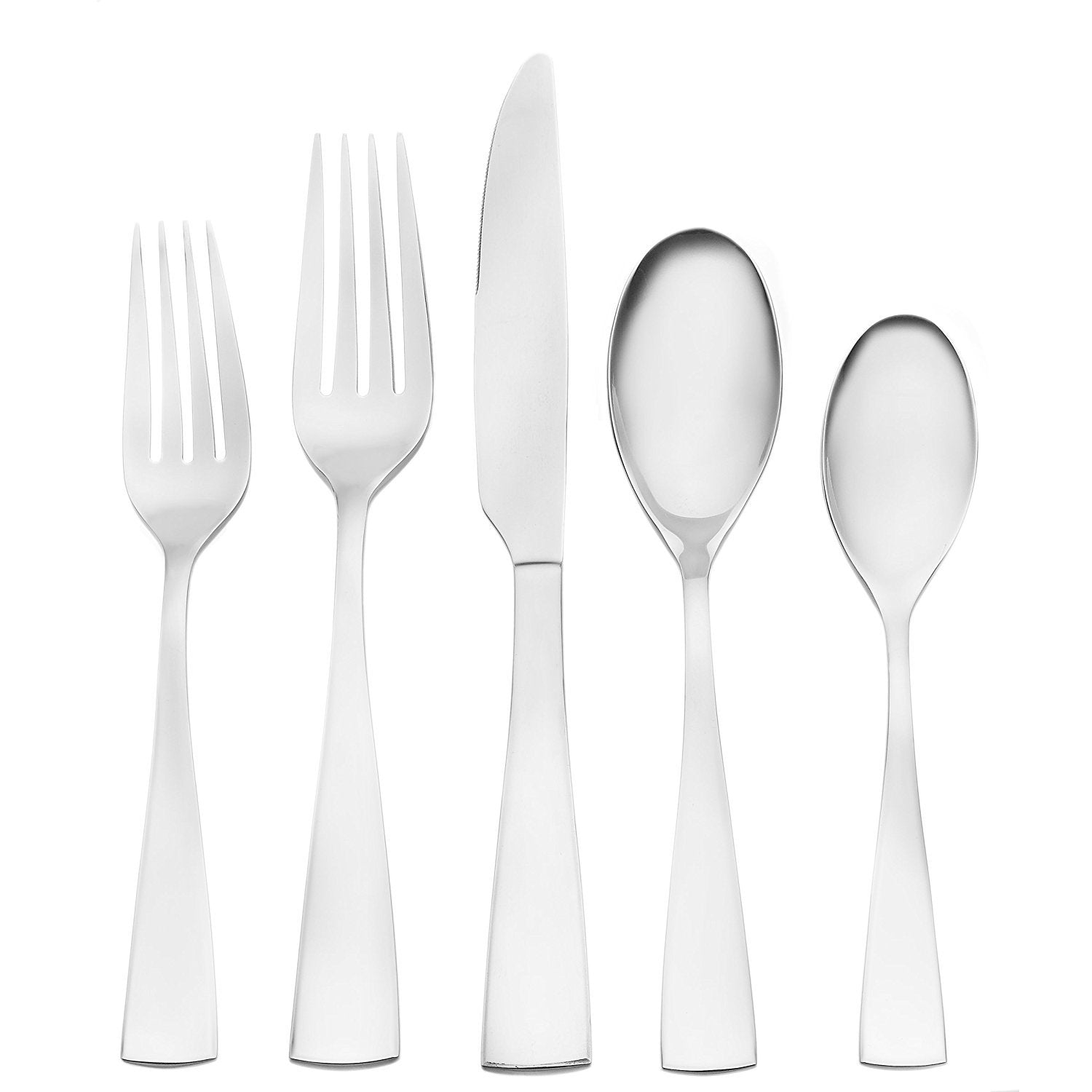Oneida Grayson 20 Piece Everyday Flatware Set, Service For 4, 18/0 Stainless Steel, Silverware Set, Dishwasher Safe