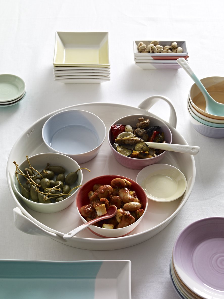 Royal Doulton 1815 Mixed Patterns Mini Serving Dish Set Of 4, Bright Colors, 7.2''