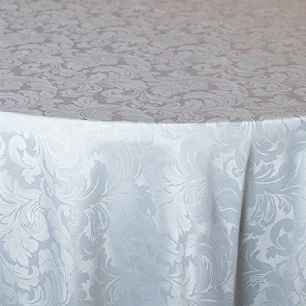Tektrum Heavy Duty 70 Inch Round Damask Jacquard Tablecloth Table Cover - Waterproof/Spill Proof/Stain Resistant/Wrinkle Free -