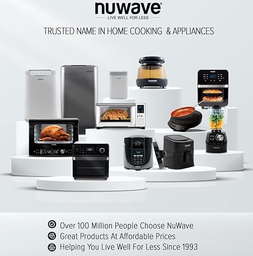 Nuwave Gold Precision Induction Cooktop  Portable  Powerful with Large 8? Heating Coil 100?F to 575?F  3 Wattage Settings  12? Heat-Resistant Cooking Surface