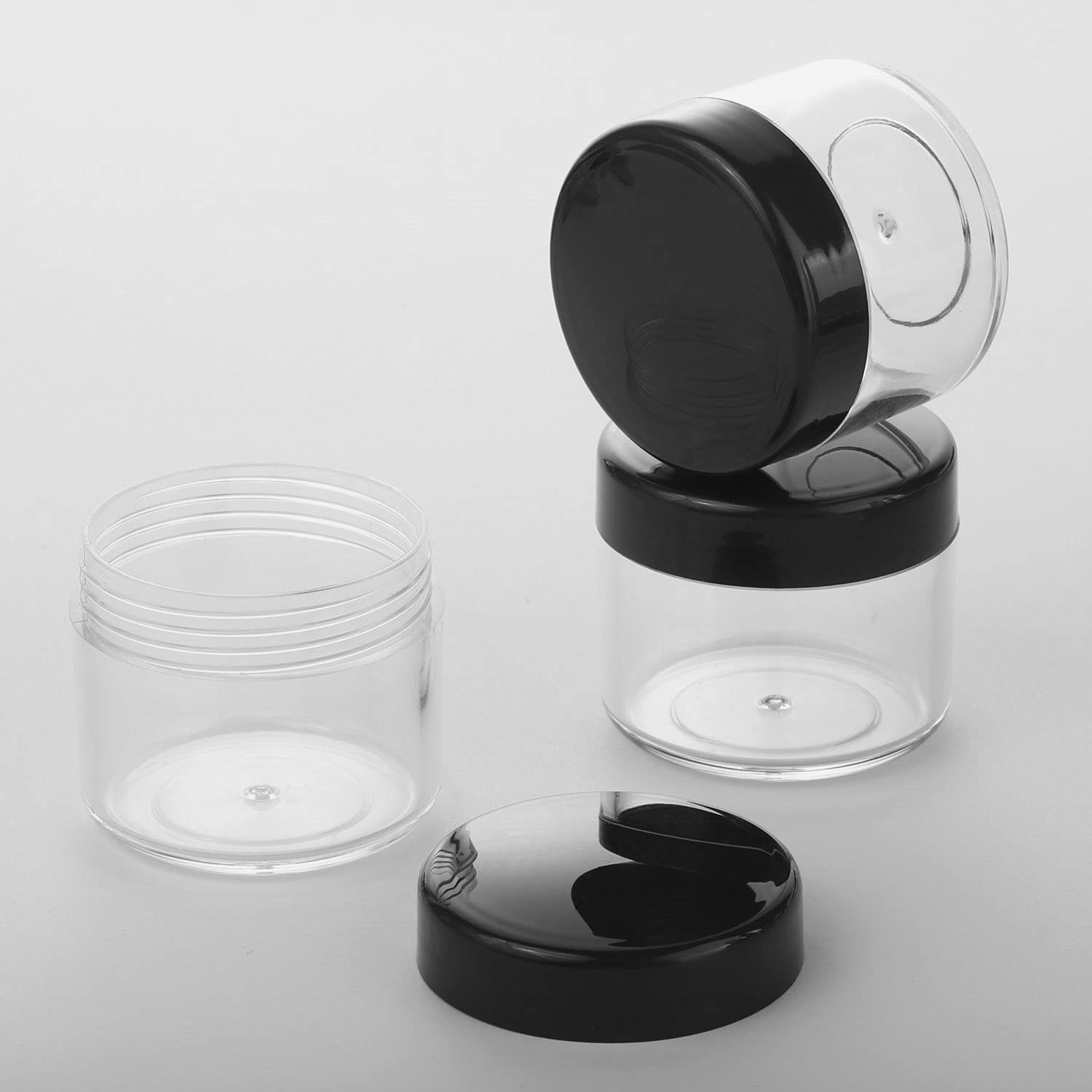 100 Pieces Cream Jars With Lids And Makeup Spoon 20 Grams Empty Jars Cosmetic Containers Lip Scrub Containers Sample Containers