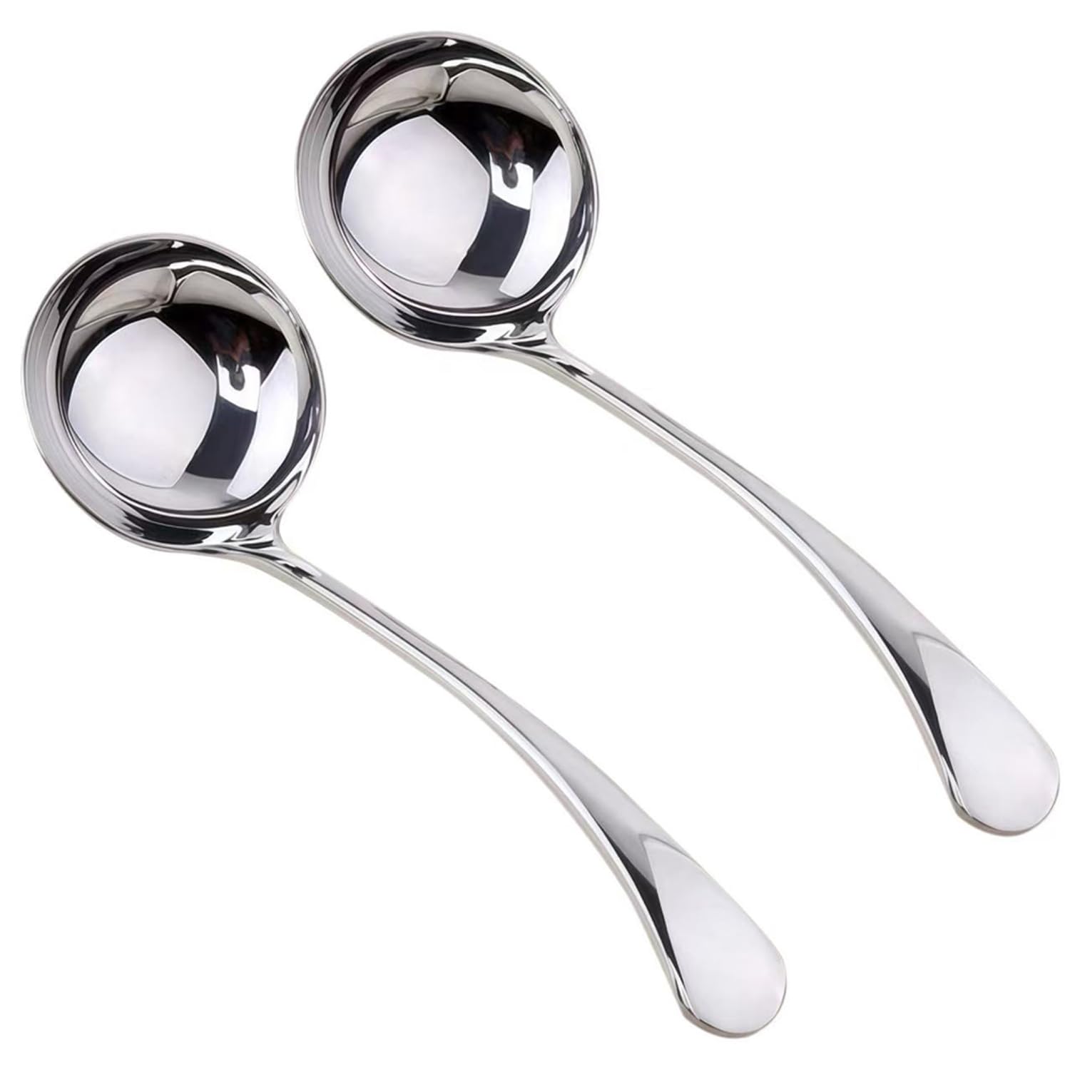 ZDFQly Small Ladle, Gravy Ladle, 7.9 Inch Sauce Ladles, 18/10 Stainless Steel Small Gravy Soup Spoon for Spooning Gravies or Sau