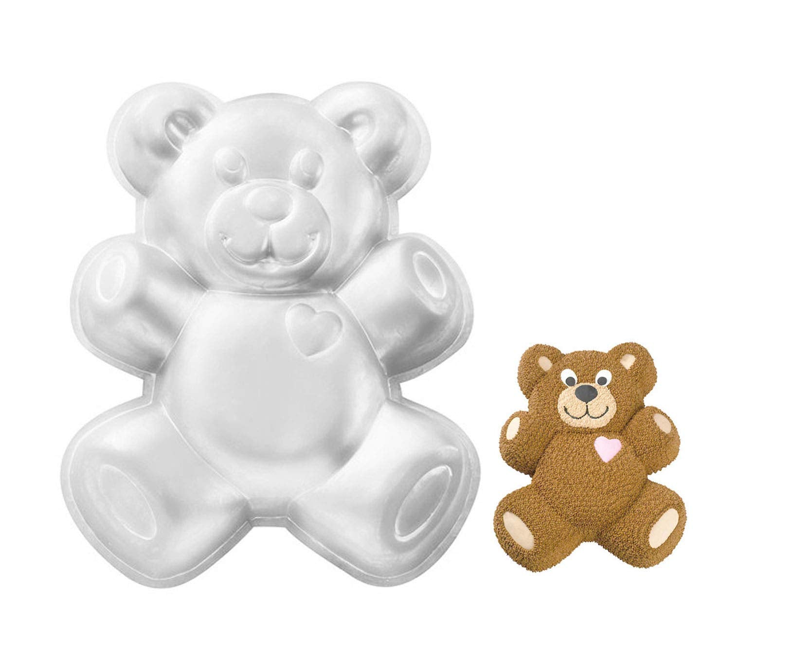 Zdywy 12 Inch Teddy Bear Shaped Aluminum 3D Baking Mould Cake Mold Tin Birthday Cake Pan - Teddy Bear