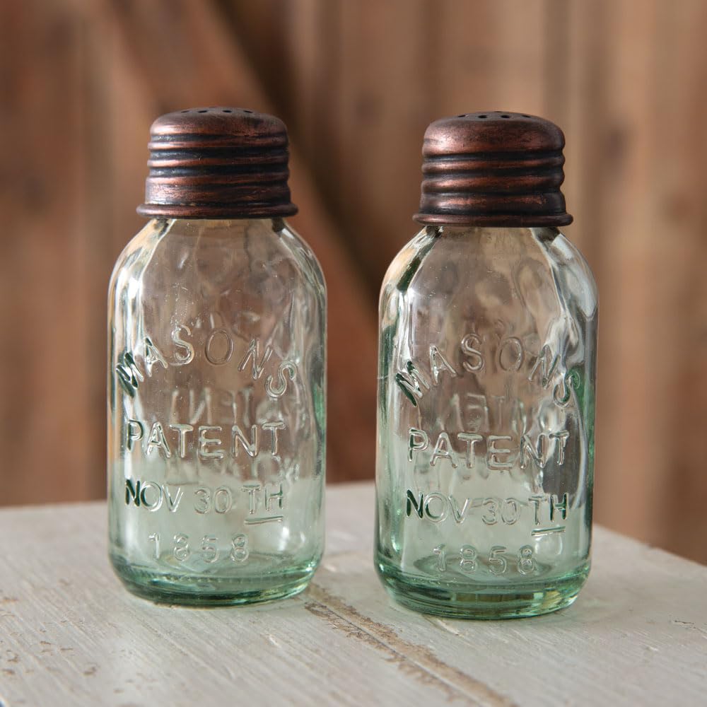Western Star Salt And Pepper Caddy - Copper
