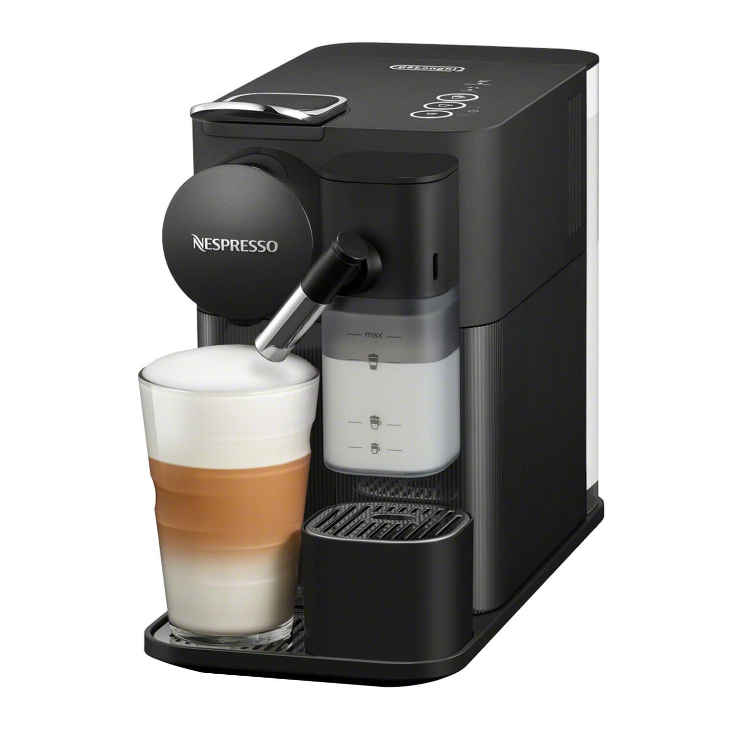 Nespresso Lattissima One Original Espresso Machine With Milk Frother By De'Longhi, Shadow Black