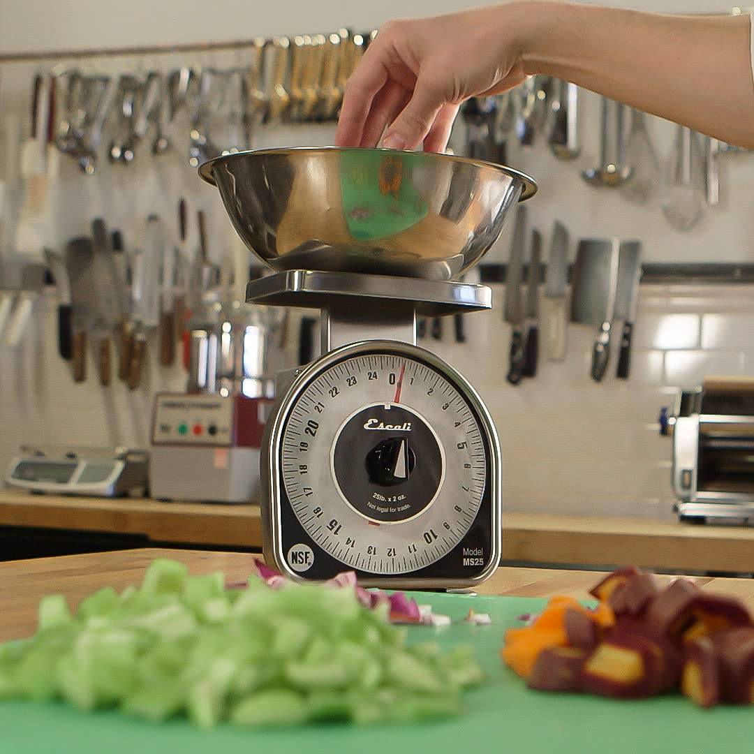 San Jamar Scmdl25 Mechnical Dial Food/Kitchen Scale, 25 Lb Capacity