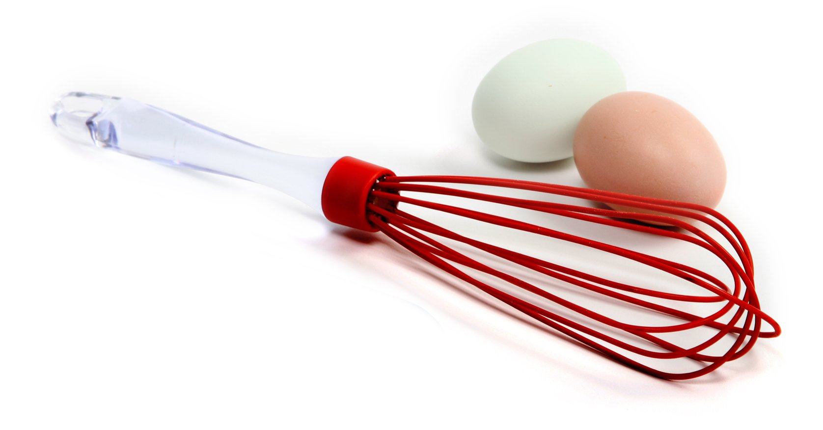 Norpro Silicone Whisk, Red, One Size, As Shown