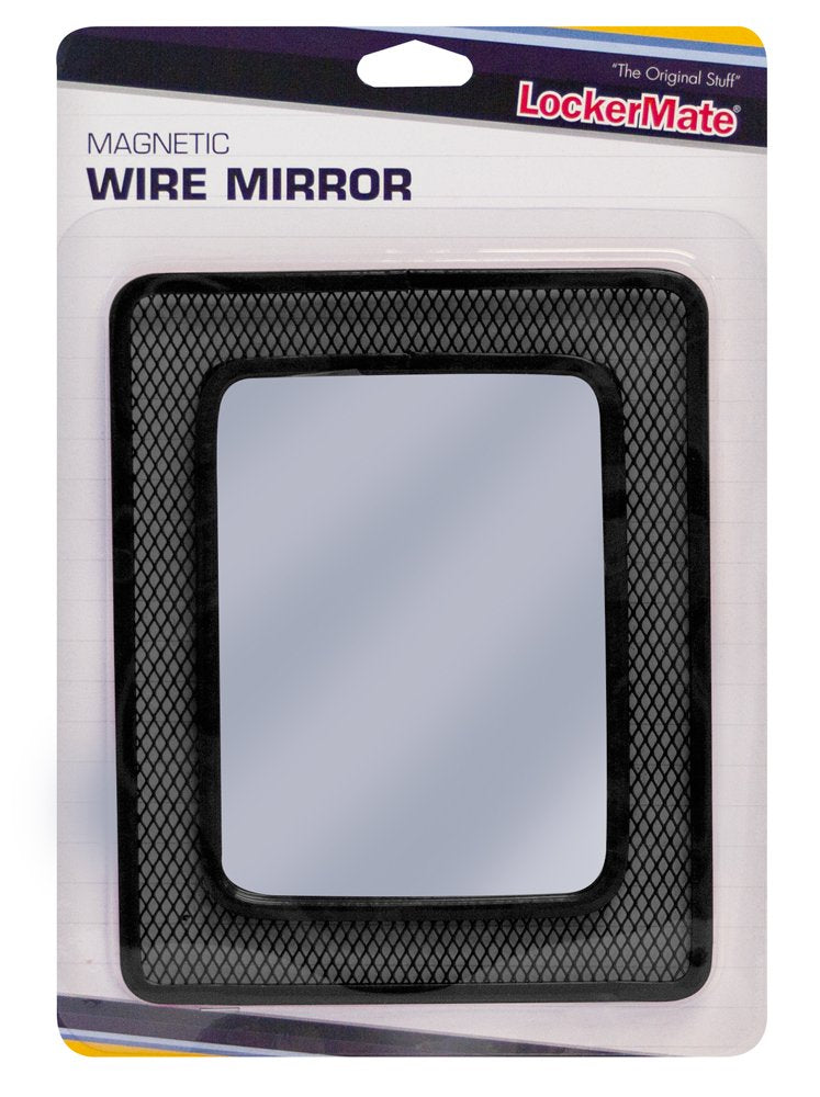 LockerMate Wire Mirror  Assorted Colors Color May Vary (01056)