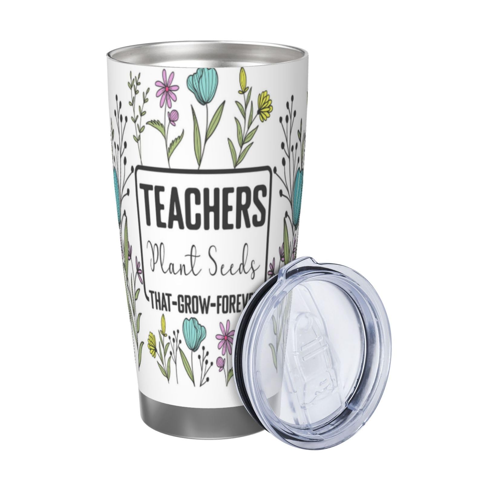 Bofemgt Teacher Appreciation Gifts for Women Teachers, Coffee Tumbler Water Bottle  Stainless Steel Travel Mug, 20oz