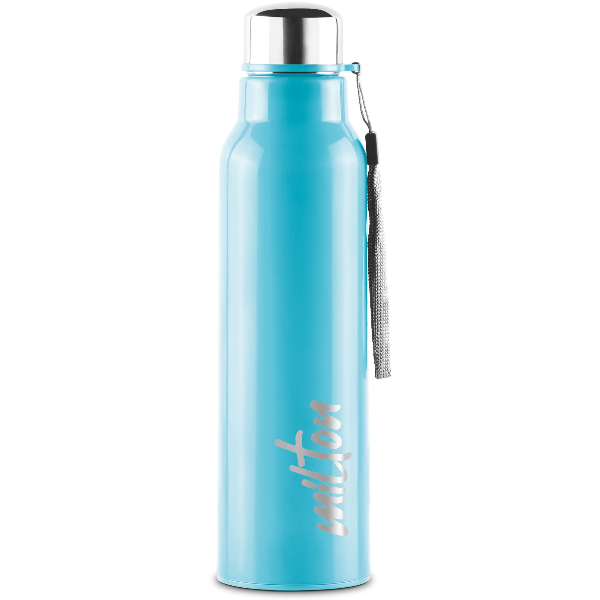 Milton Steel Fit 900 Insulated Stainless Steel Water Bottle, 1 Piece, 630 Ml, Light Blue | Easy Grip | Leak Proof |School | Offi
