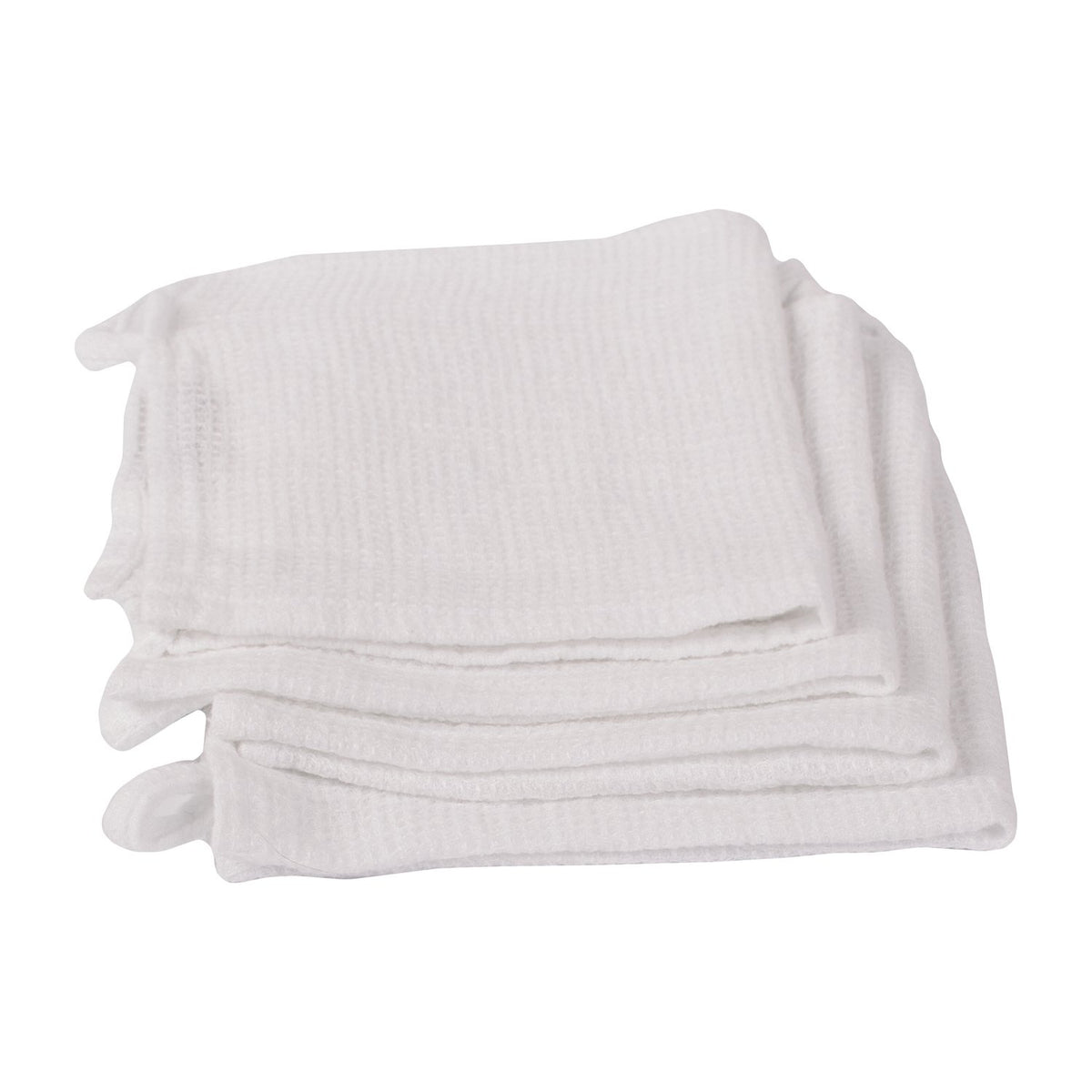 Linenme Wash Cloths X4 100% Linen , 12 By 12-Inch, Optical White