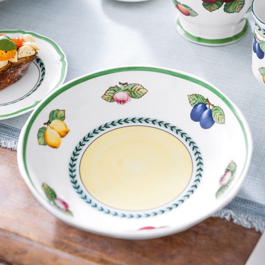 Villeroy & Boch - 1022813381 Villeroy & Boch French Garden Fleurence Pasta Bowl, 9.25 In/37 Oz, White/Colored