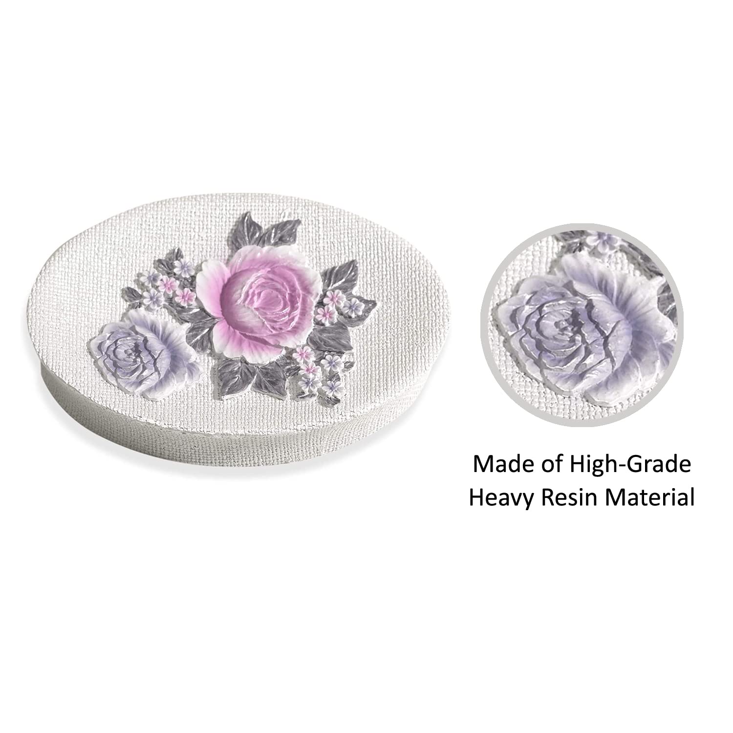 Zahari Home 4pc Michelle Bathroom Accessories Sets Lotion Pump  Tumbler  Tooth Brush Holder and Soap Dish Unique Design Floral Bathroom Set