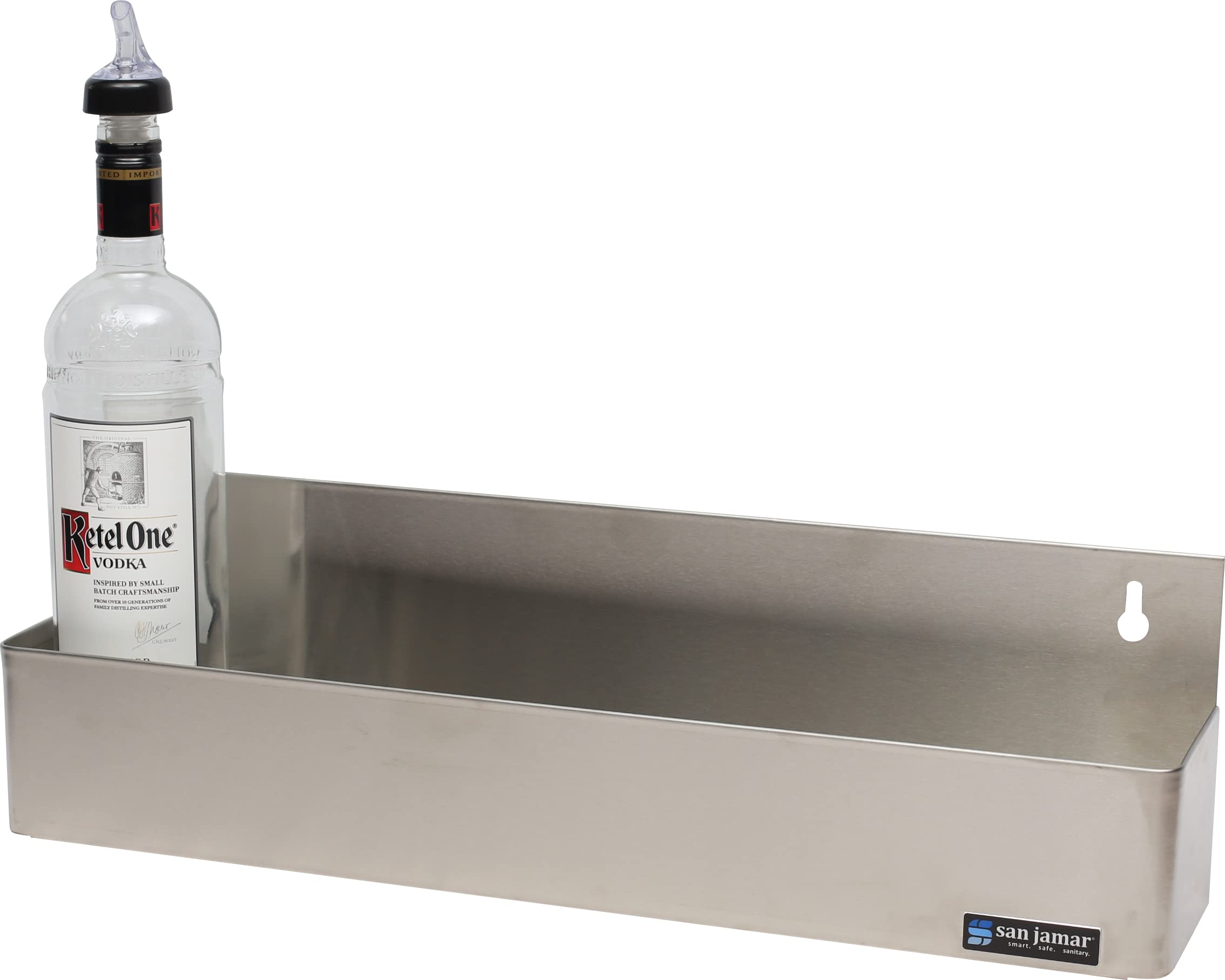 San Jamar Speed Rails With 8 Quart Capacity For Kitchen, Bar, And Restaurants, Stainless Steel, 32.25 Inches, Silver