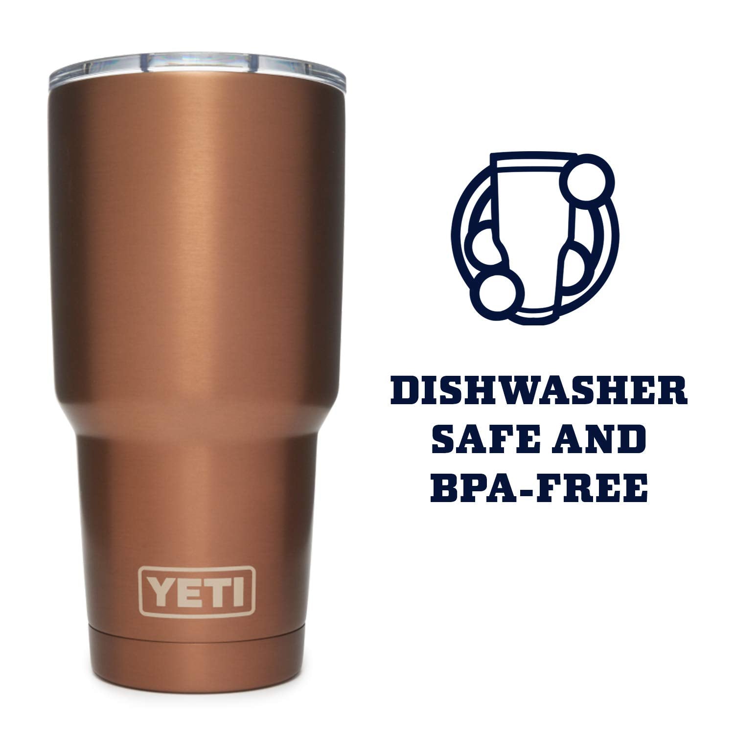 Yeti Rambler 30 Oz Tumbler Retired Colors, Stainless Steel, Vacuum Insulated With Magslider Lid, Copper