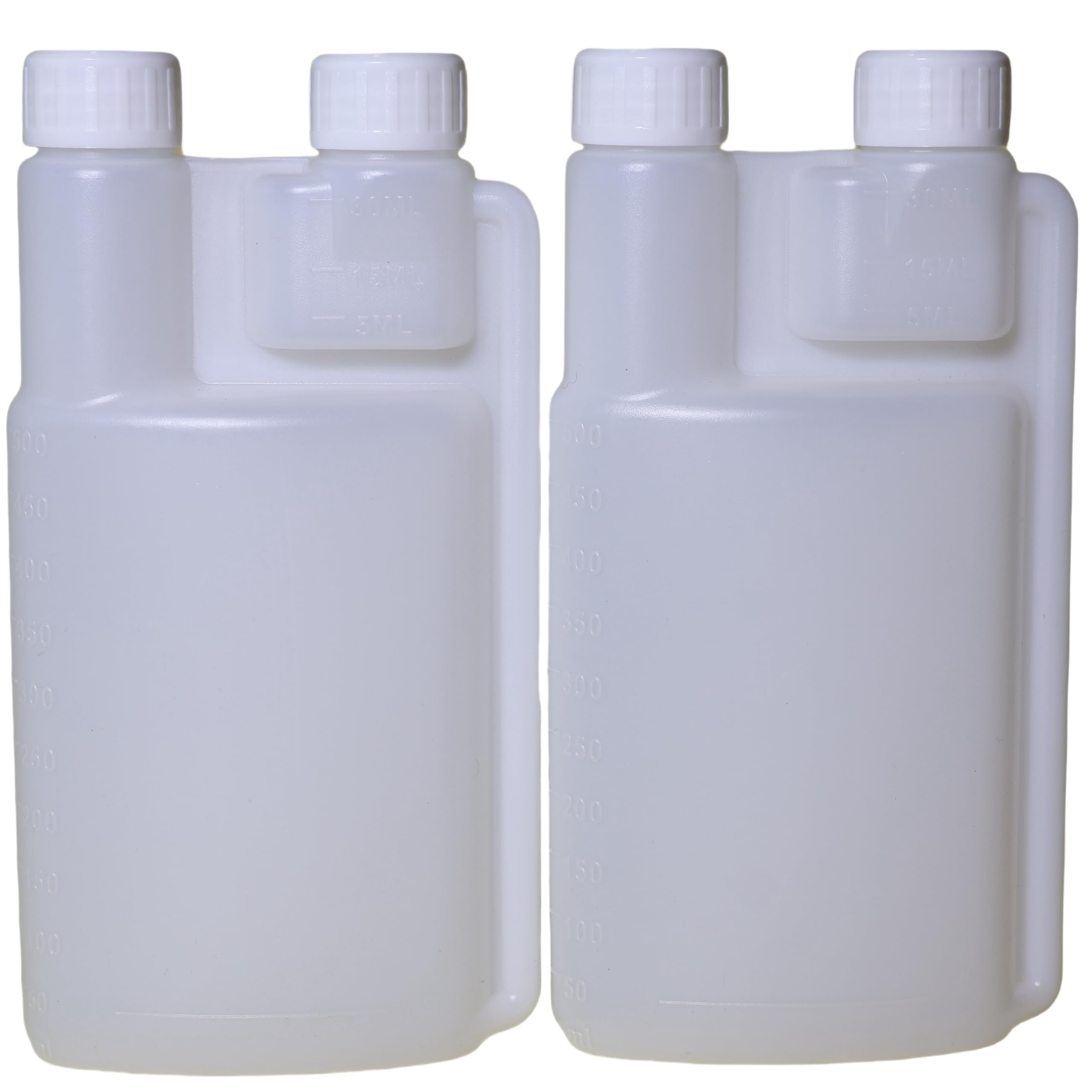FAQQI Squeeze Shot Bottles, 16 oz with BuiltIn 1 oz Measure, 2 Pack