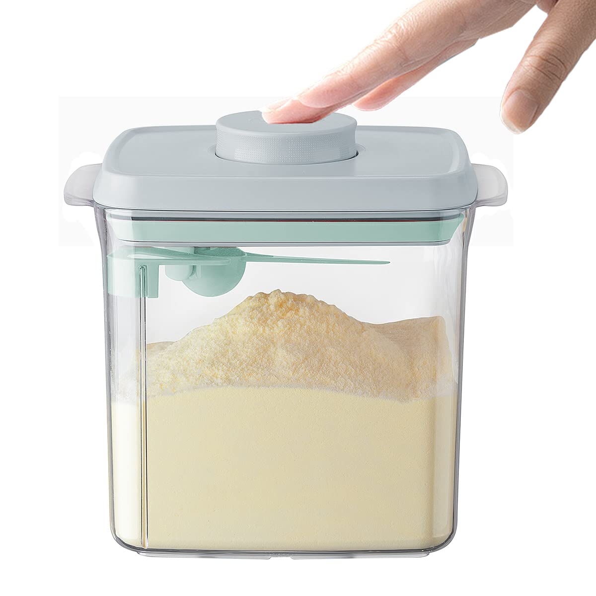 Haivebo Formula Container Dispenser 1700Ml / 1.85Qt Airtight Formula Container With Scoop Scraper Bpa Free Food Storage Containe