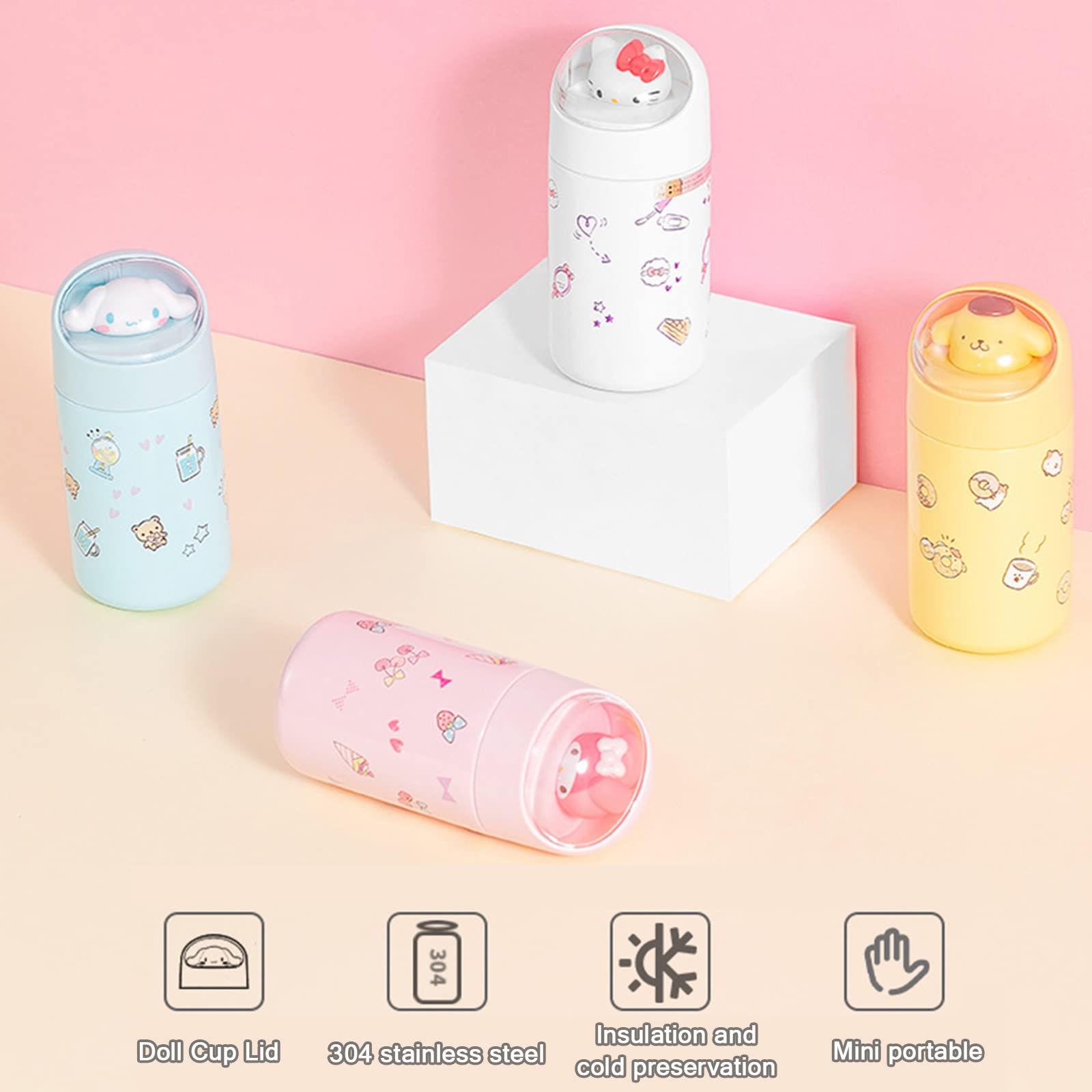 ???????? ?????????? ???????????? ???????????? ?????????? Thermal Travel Mug Reusable Stainless Steel Adorable Insulated Bottle H