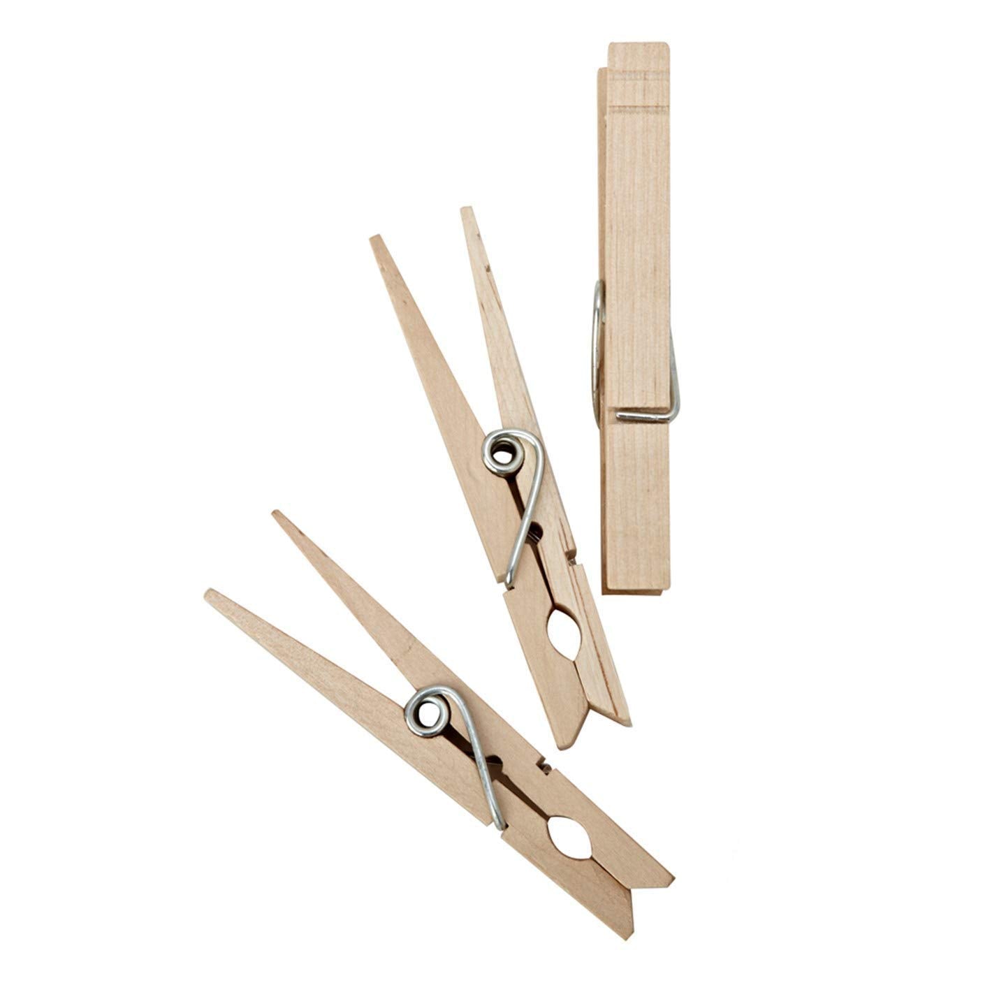 HOMZ 1220216 Clothes pin, Natural Wood