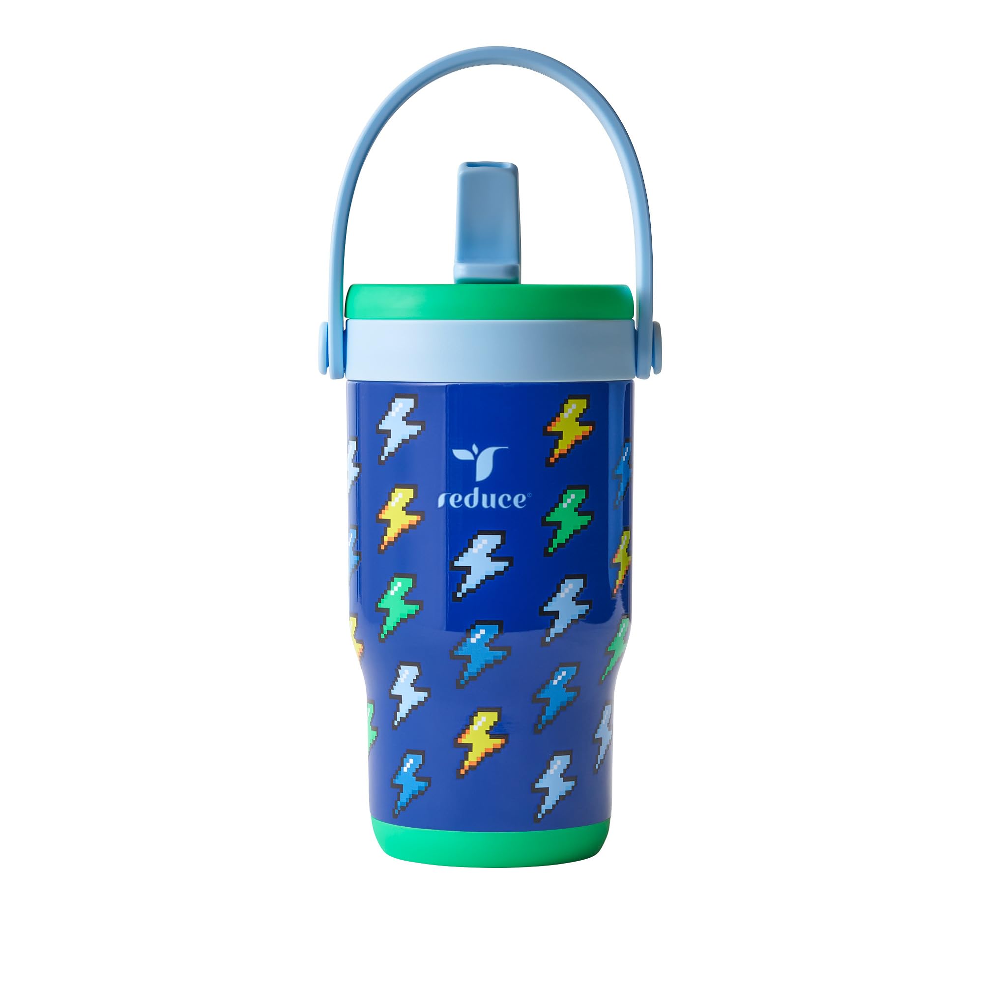 REDUCE CHILLER GO Insulated Kids Tumbler  14 oz Stainless Steel Cup with LeakProof Lid, Stays Cold 18 Hours, Dishwasher Safe 