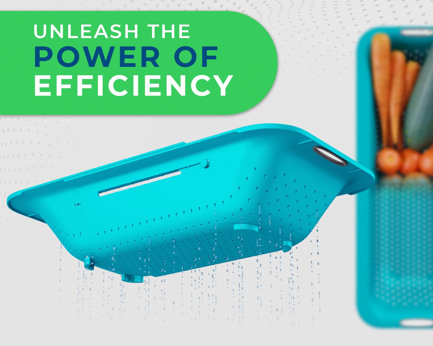 Over The Sink Colander By Comfify - Sleek & Modern Strainer For Kitchen - Use With Pasta, Veggies, Grains, Rice & Berry And Frui
