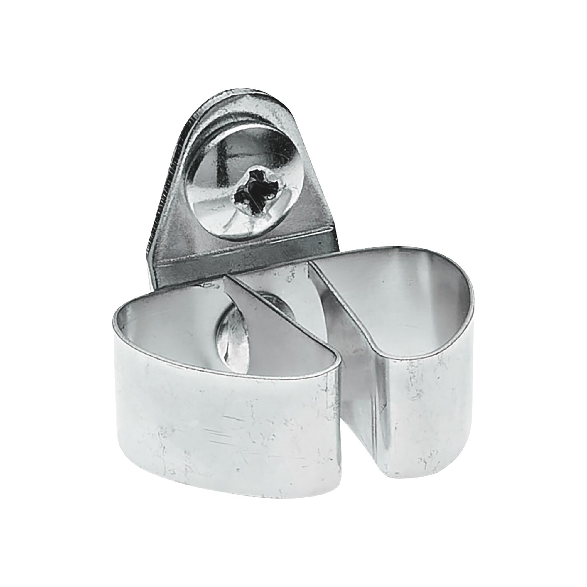 Triton Products Spring Clip Pegboard Hook - 1 1/8'', Pack Of 10, Chromate Dipped Steel Durahook For 1/8'' And 1/4'' Pegboards An