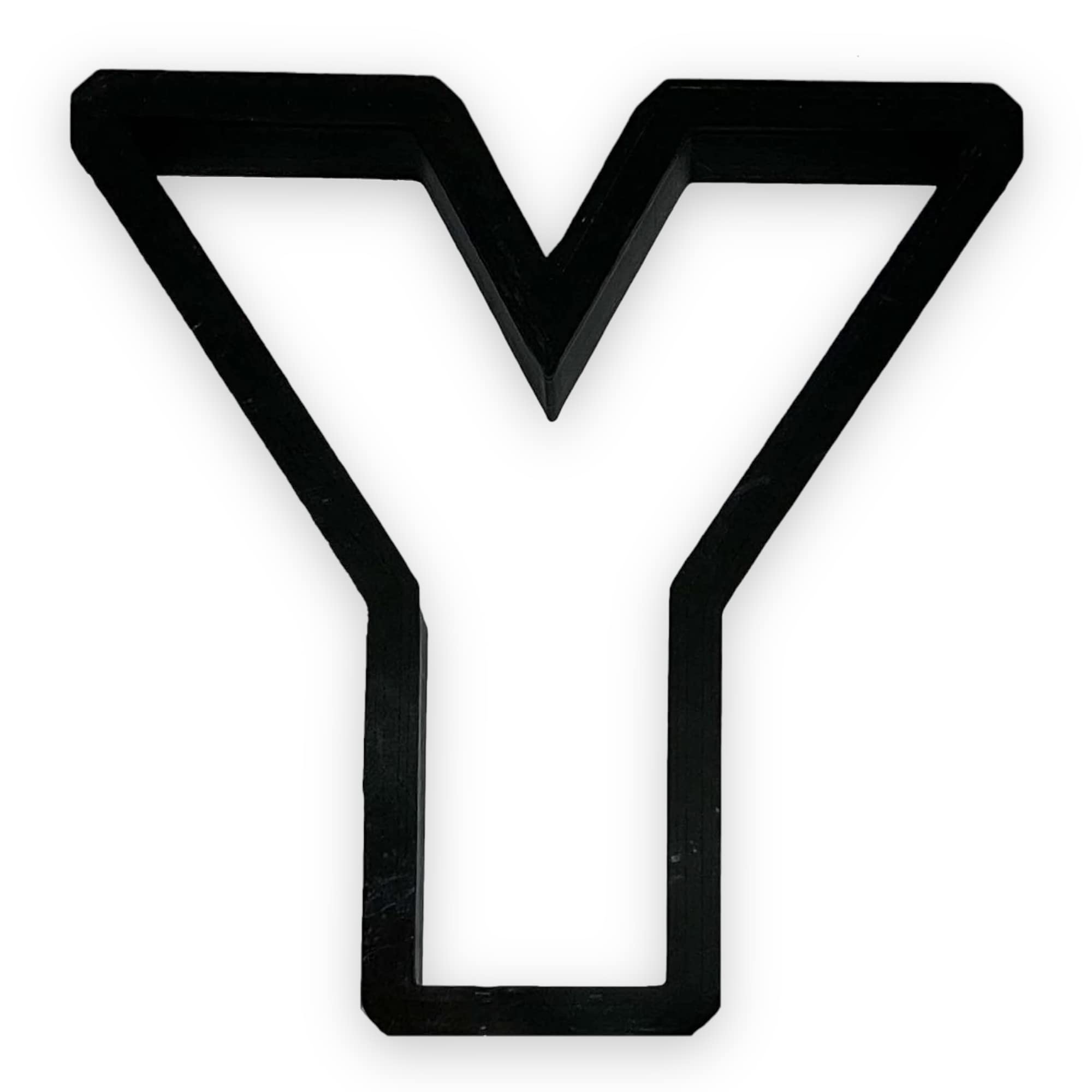 Y Capital Block Cookie Cutter With Easy To Push Design (3.5 Inch)