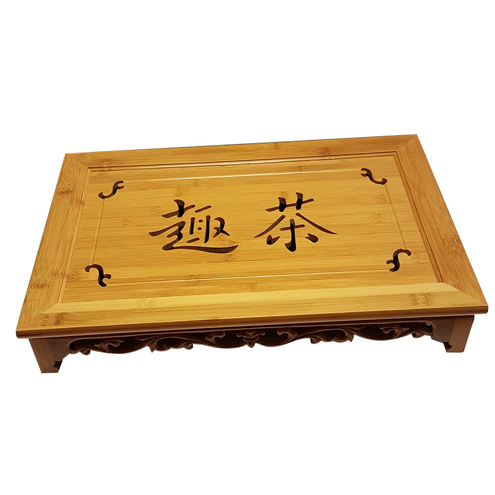 Bamboo Gongfu Tea Serving Tray L18 X W12 X H2.75