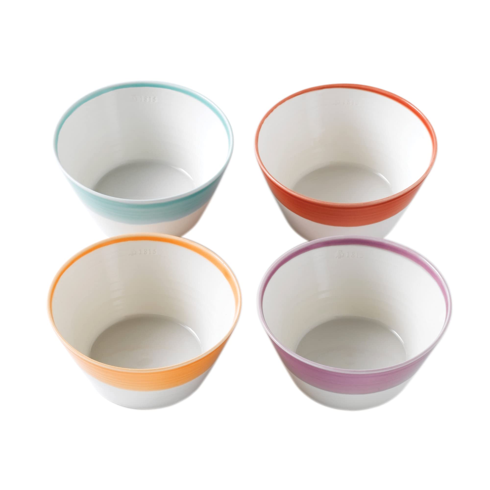 Royal Doulton 1815 Mixed Patterns Cereal Bowl, 5.9'', Bright Colors, Set Of 4