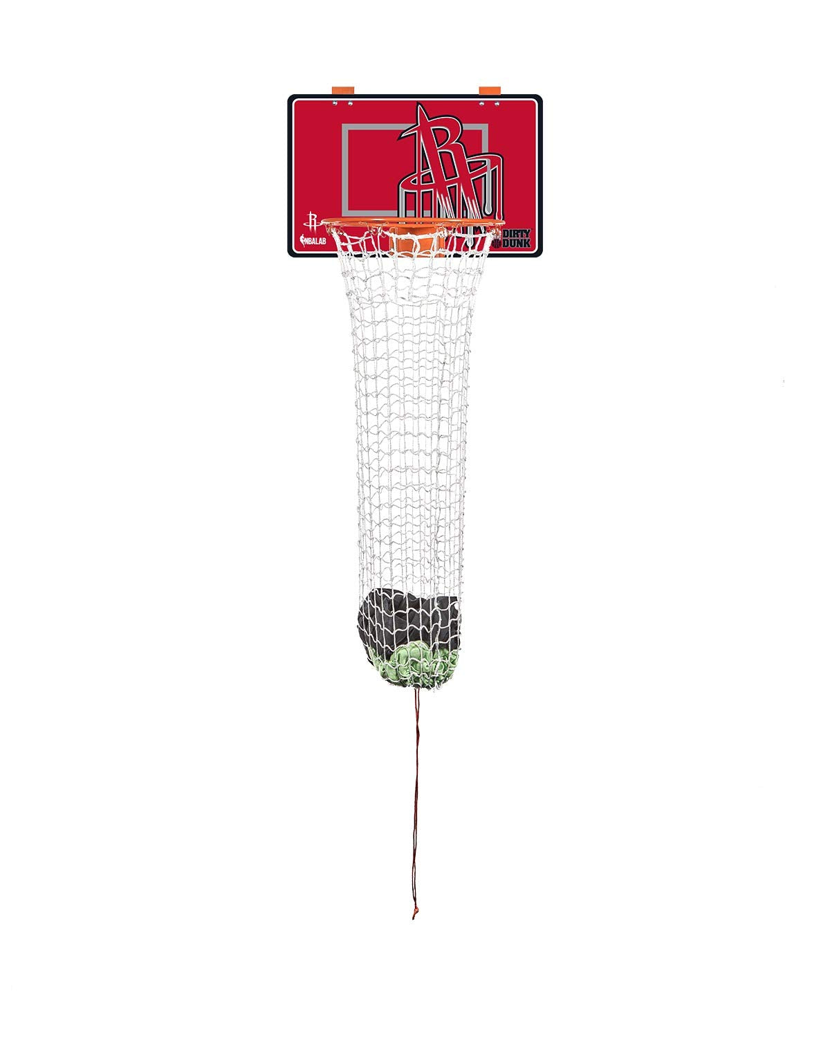 The Dirty Dunk Basketball Hoop Laundry Hamper - Houston Rockets, Nba