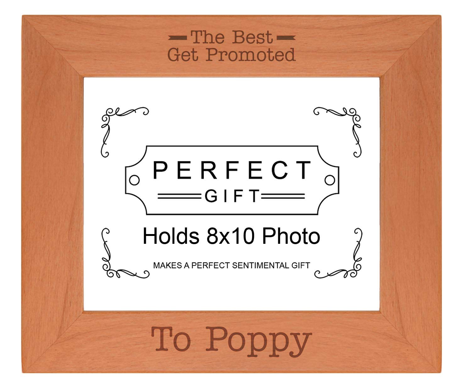 Sentimental Photo Frame The Best Get Promoted To Poppy Wood Engraved 8x10 Landscape Picture Frame
