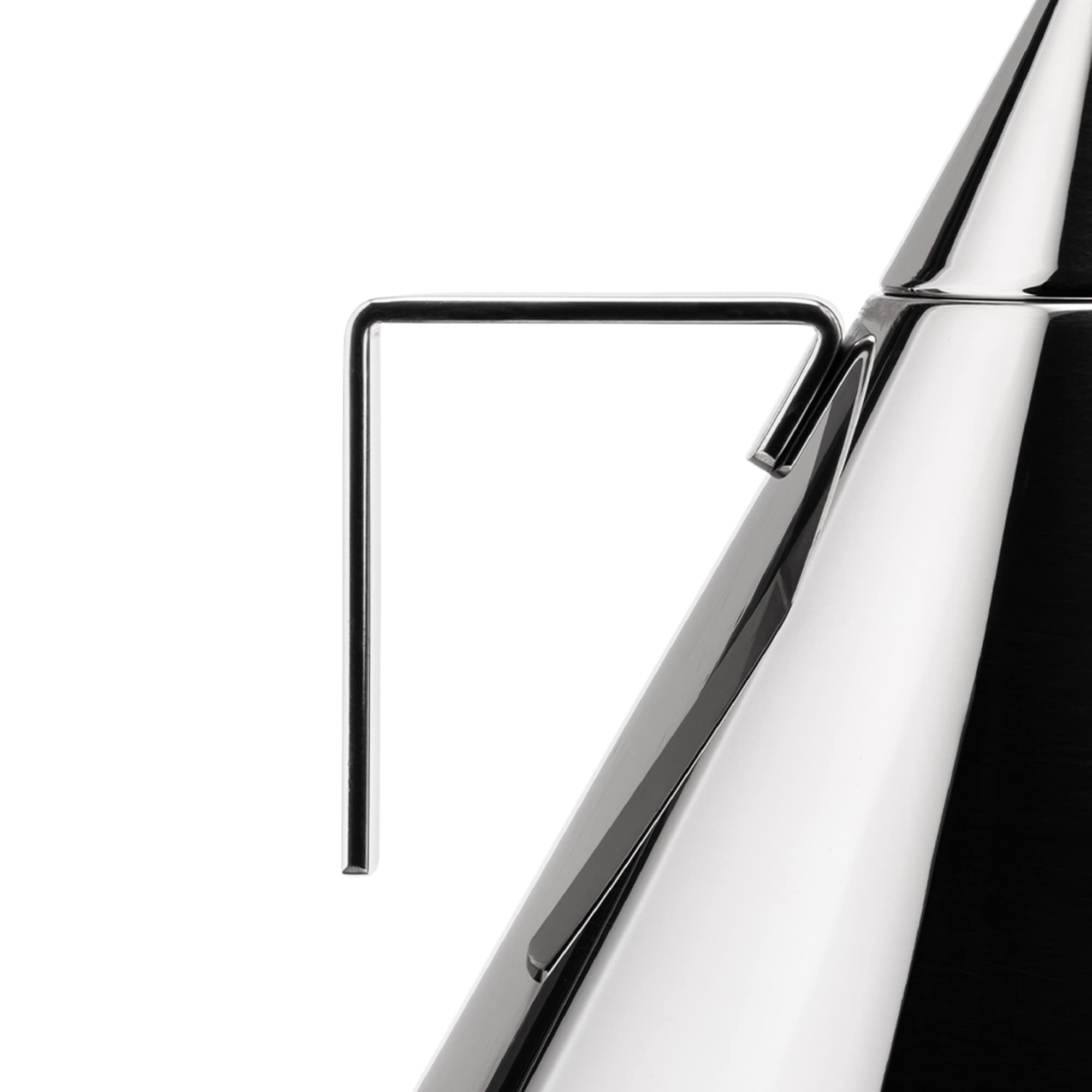 Alessi Il Conico 90017 - Design Water Kettle With Handle, Stainless Steel, 2 Lt