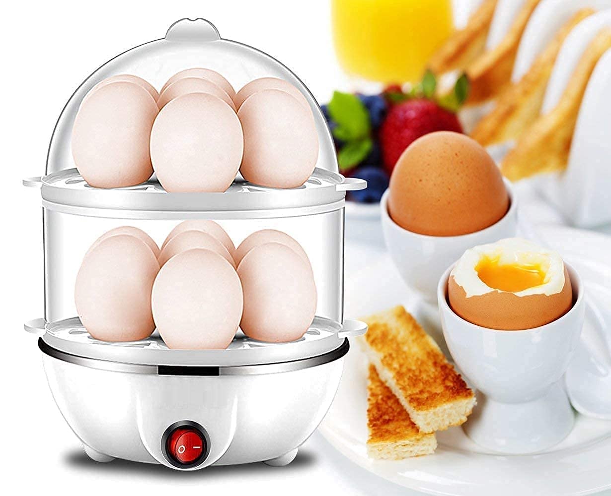 Arckord Multifunction Electric Egg Boiler Cooker And Steamer Automatic Off Egg Boiler Cooker Machine Ideal For Kitchen (Multicol