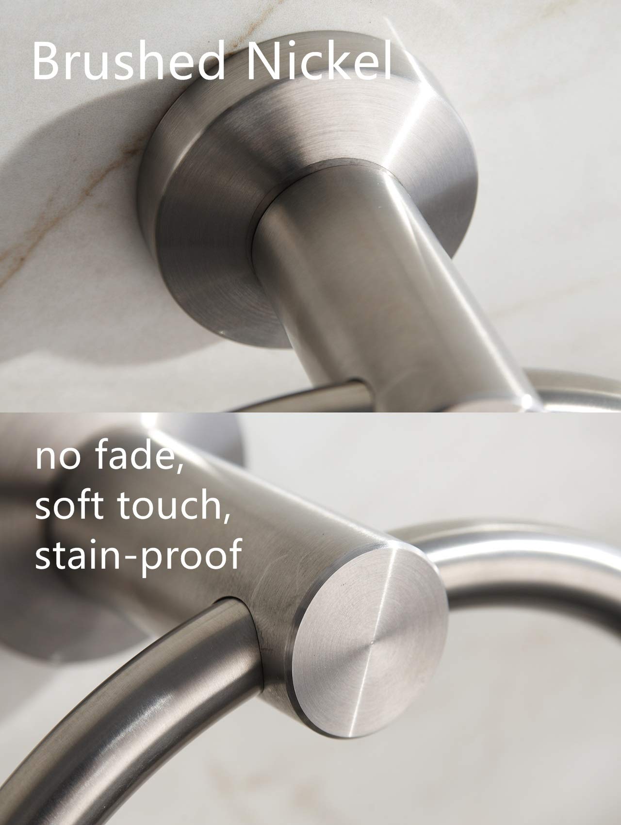 Towel Ring Brushed Nickel  Bath Hand Towel Ring Stainless Steel Round Towel Holder for Bathroom