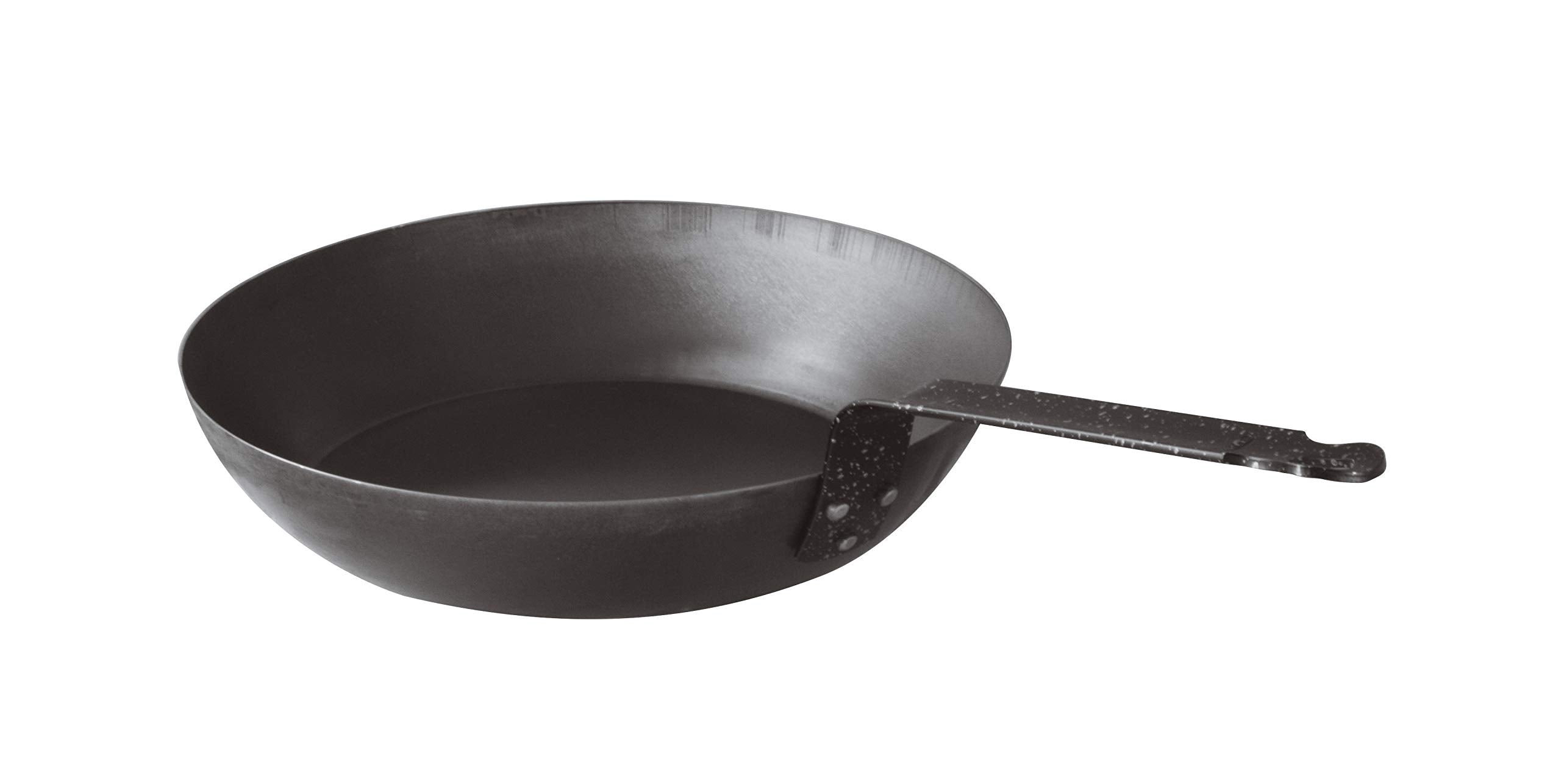 Bellevie Black Carbon Steel 16-Gauge Browning Frying Pan, Dia 11'' X H 2''''