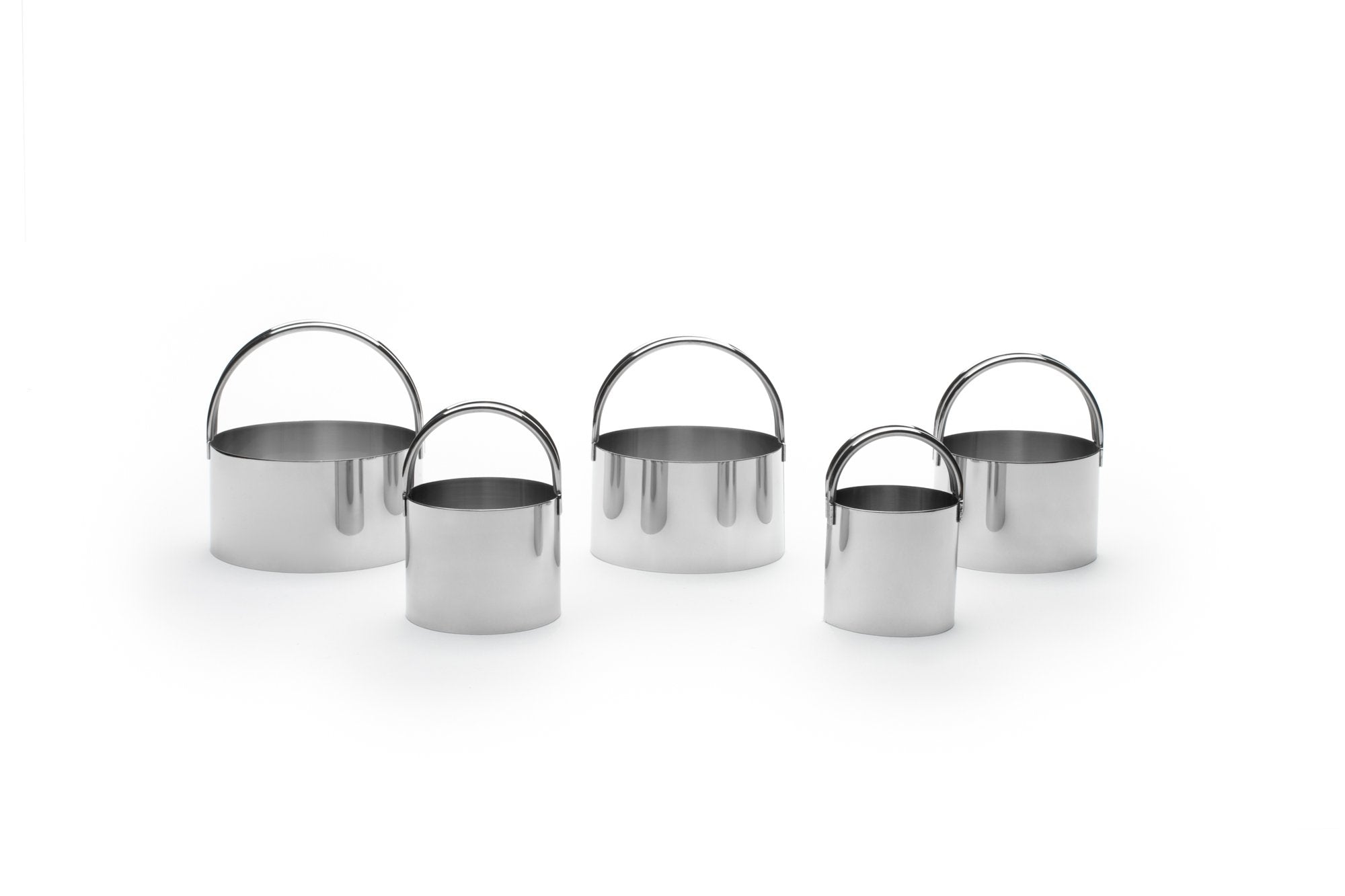 Fox Run Circle Biscuit/Cookie Cutter Set, Stainless Steel, 5-Piece